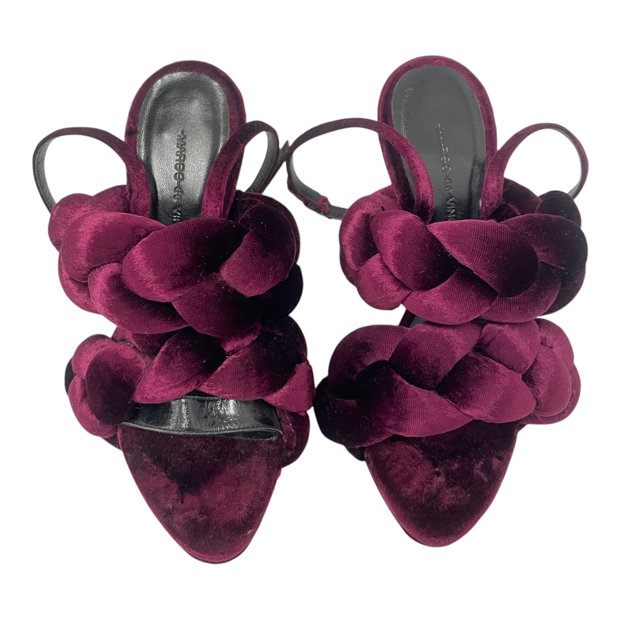 MARCO de VINCENZO/Heels/EU 36/PPL/Ankle Strap/2 THICK BRAIDS view 4