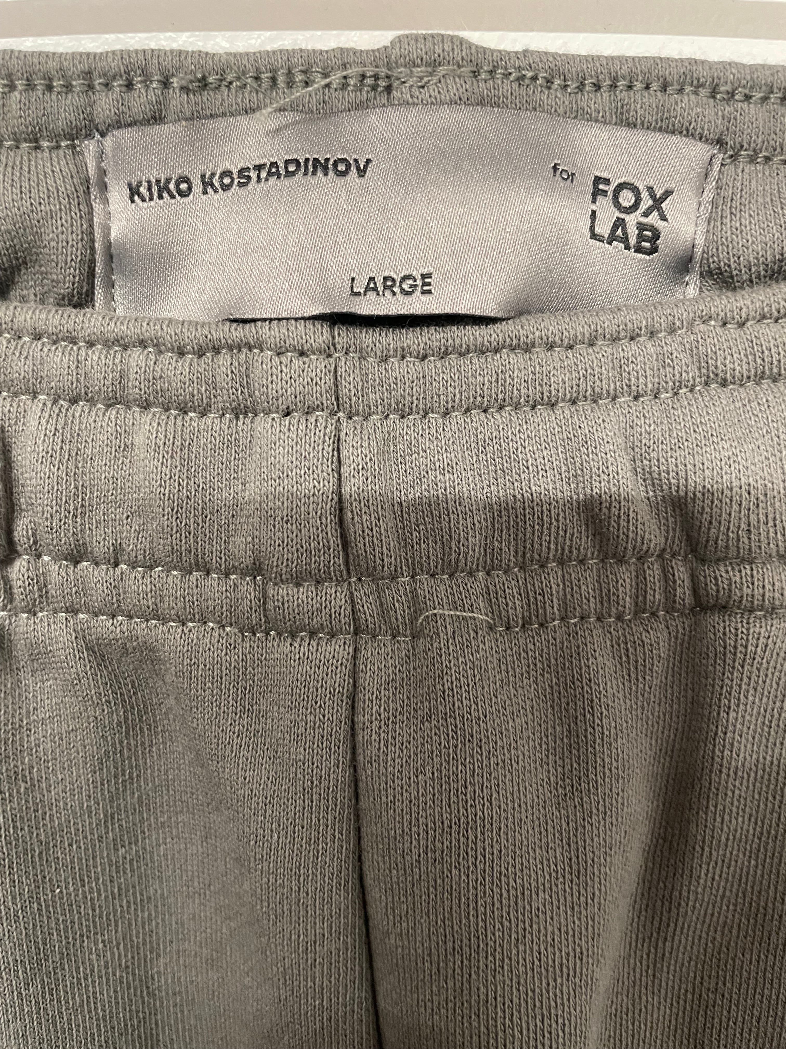 Kiko Kostadinov/Straight Pants/L/Cotton/GRY/SWEATPANTS view 3