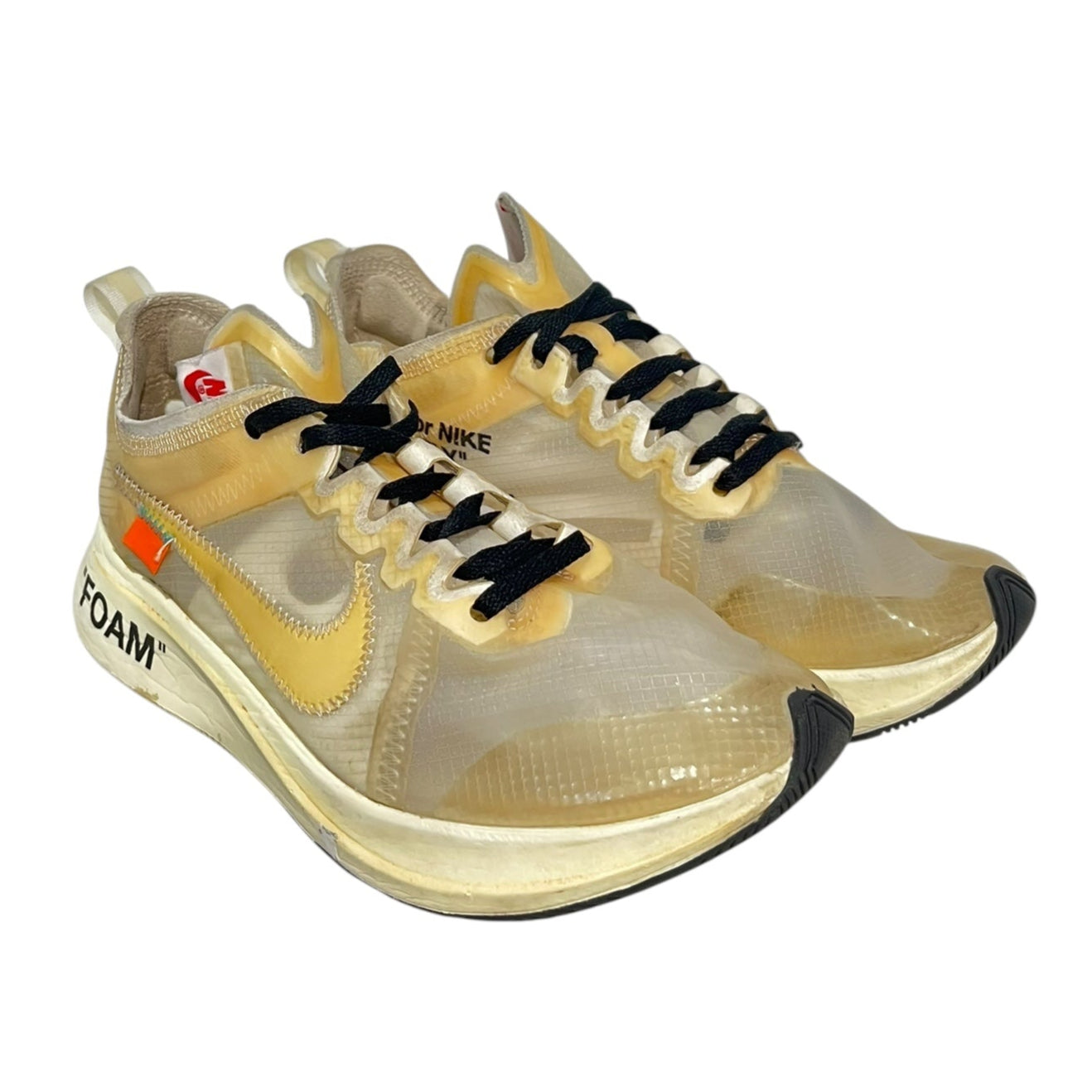NIKE/OFF-WHITE/Low-Sneakers/US 6/Polyester/CRM/AJ4588-100 zoomfly "the 10" view 1