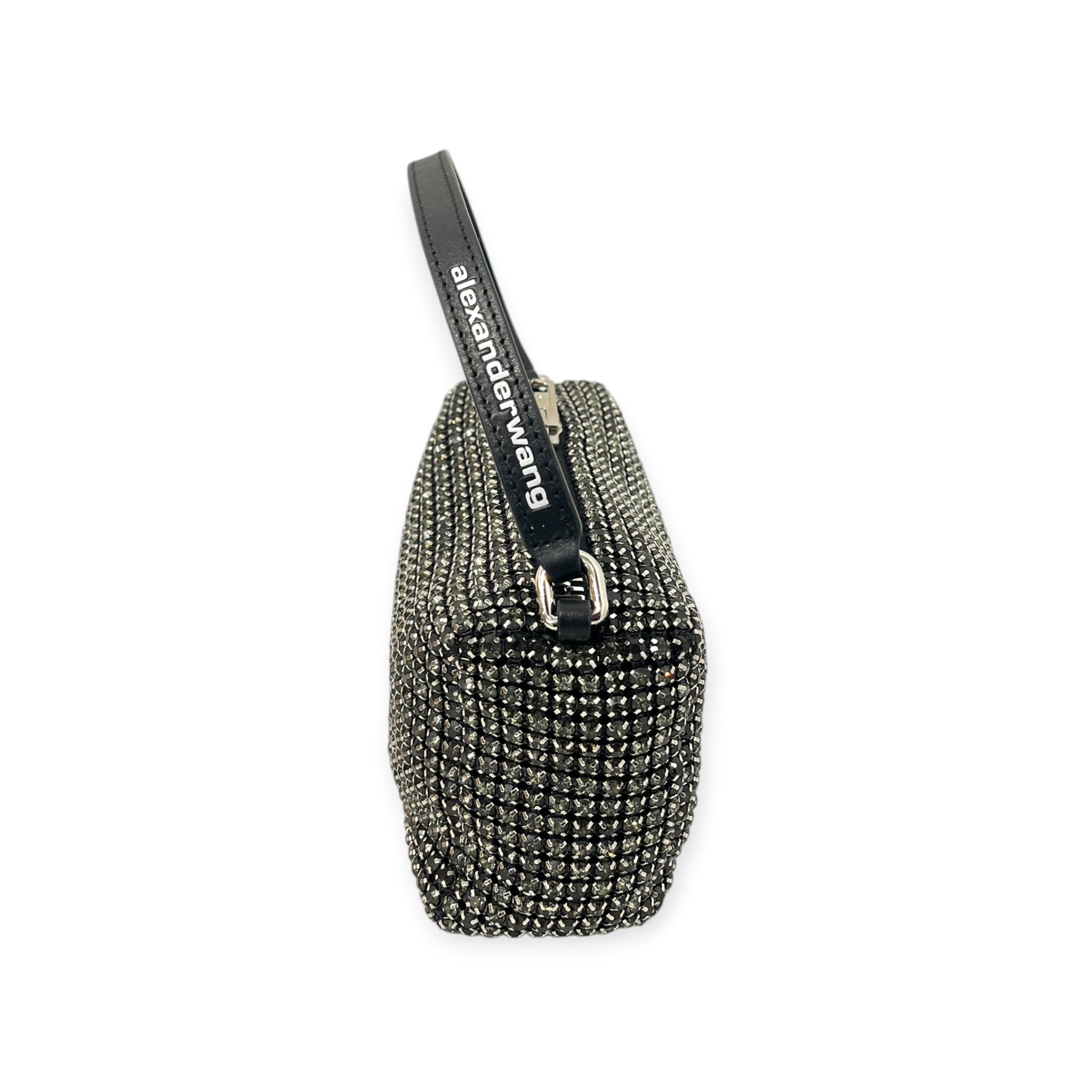 Alexander Wang/Hand Bag/Glitter/Polyester/BLK/CRYSTAL MESH HEIRESS POUCH view 2