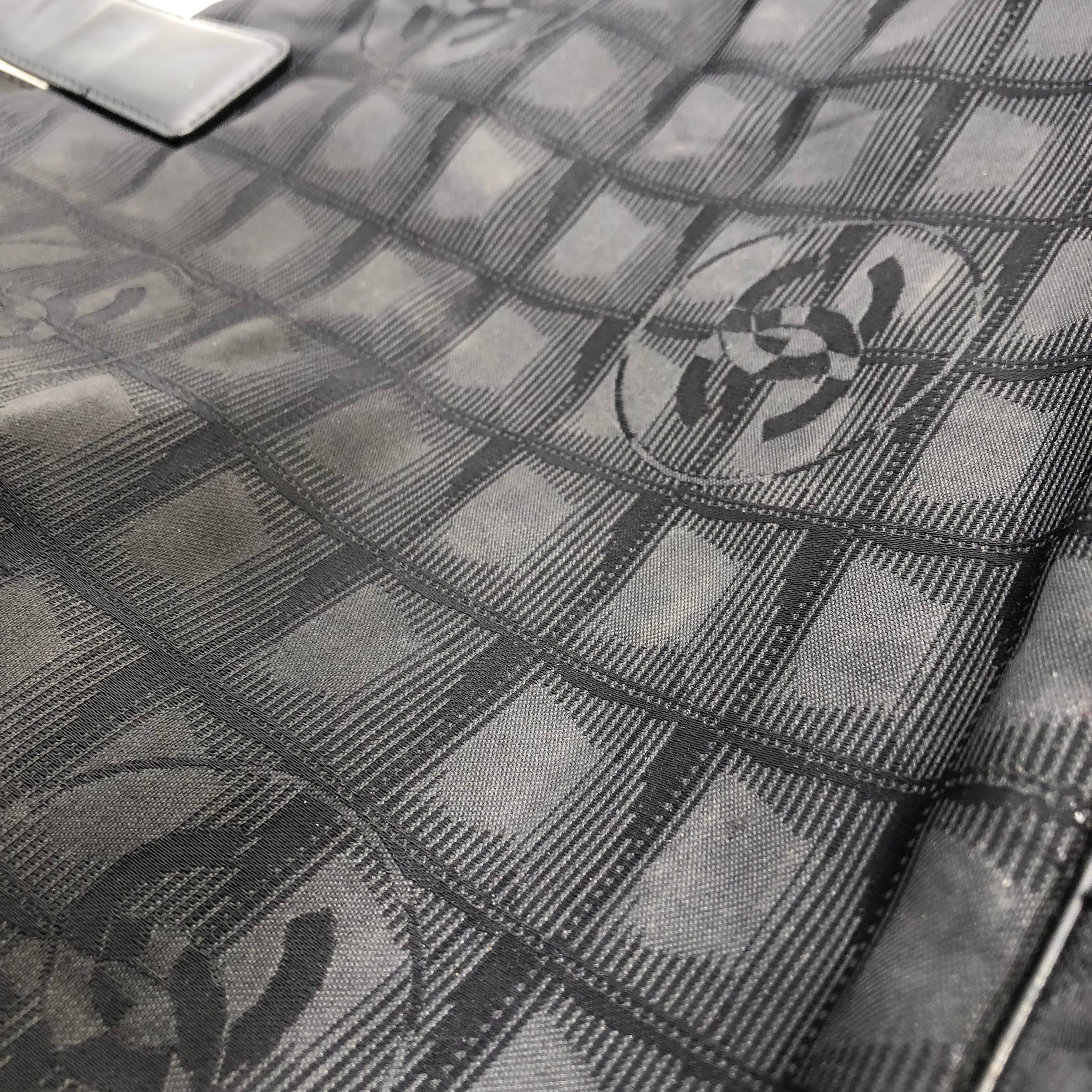 CHANEL/Tote Bag/Monogram/Nylon/BLK/CHANEL CC LOGO TRAVEL TOTE view 6
