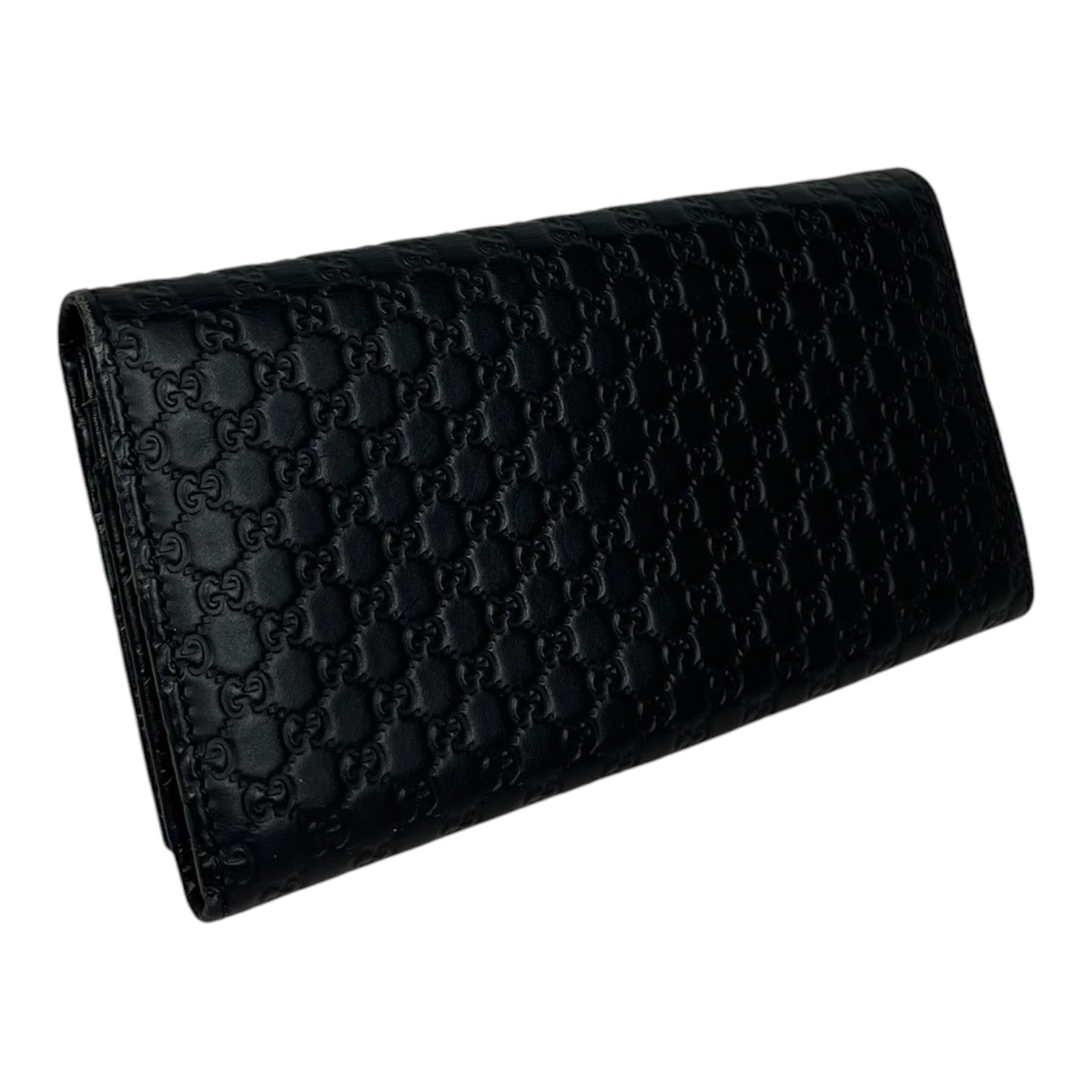 GUCCI/Long Wallet/Monogram/Leather/BLK/L's/Micro Guccisima Leather Wallet view 2