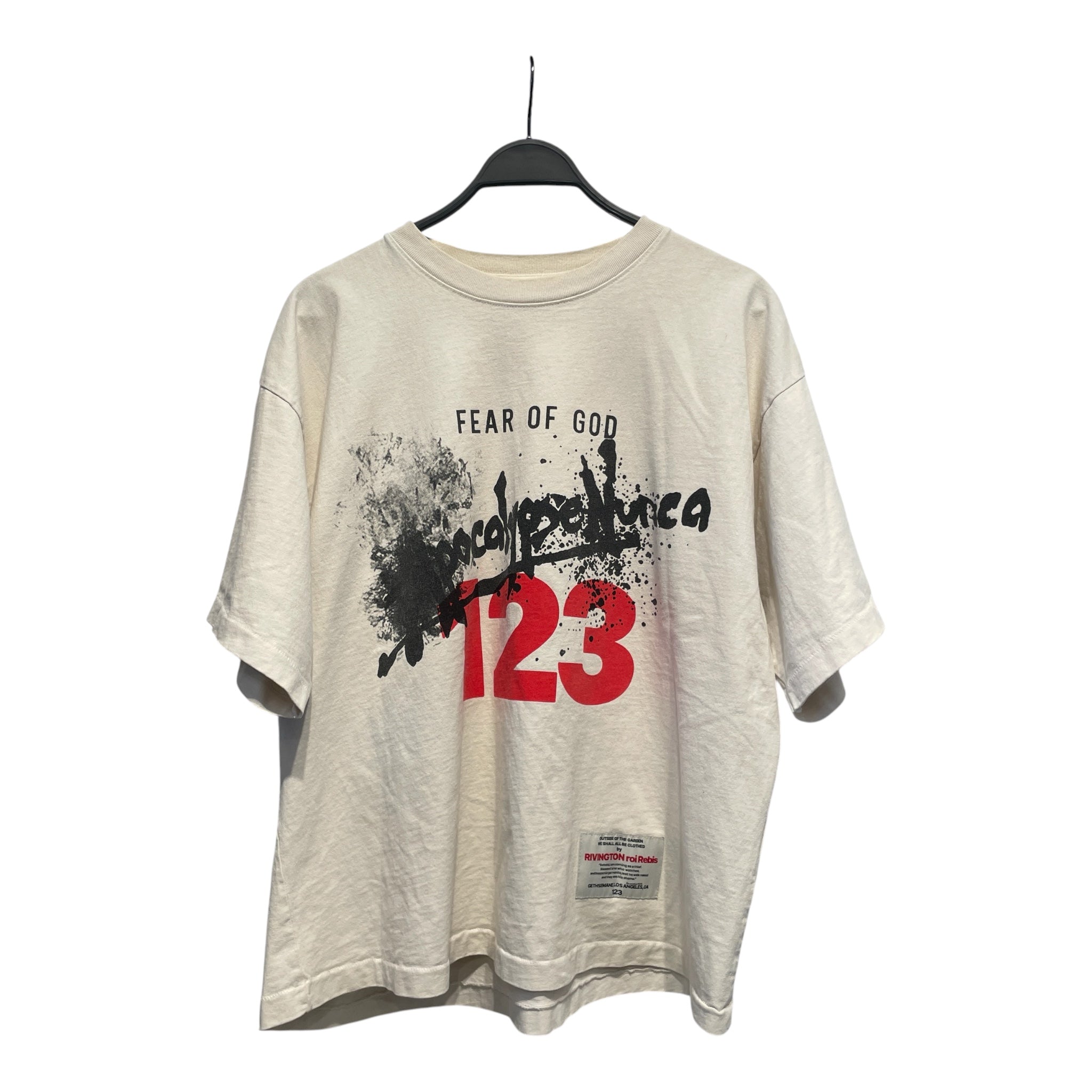 FEAR OF GOD/T-Shirt/S/Cotton/CRM/APOCALYPSE view 1