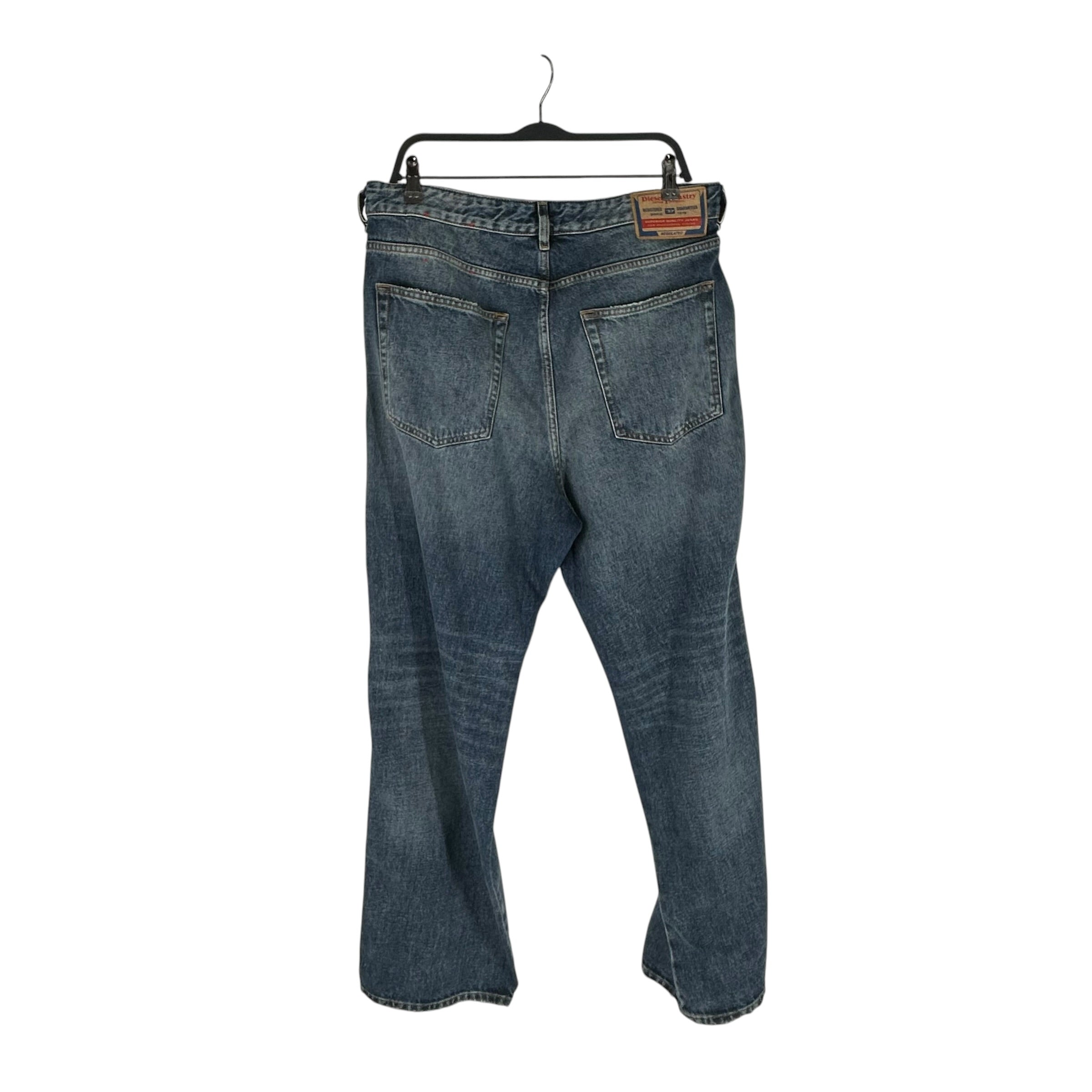 DIESEL/Straight Pants/34/Denim/BLU/d rise zipper flare view 2