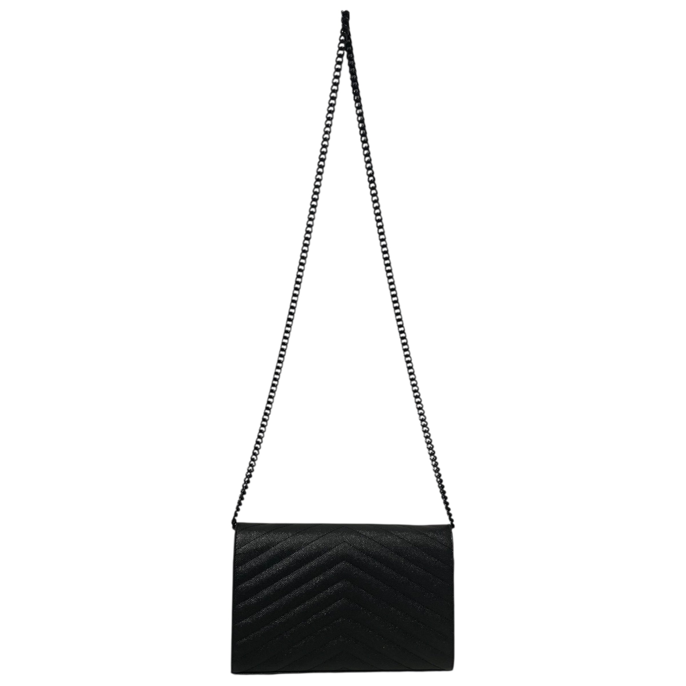 SAINT LAURENT/Cross Body Bag/Leather/BLK/GUE 37782805 15 view 2