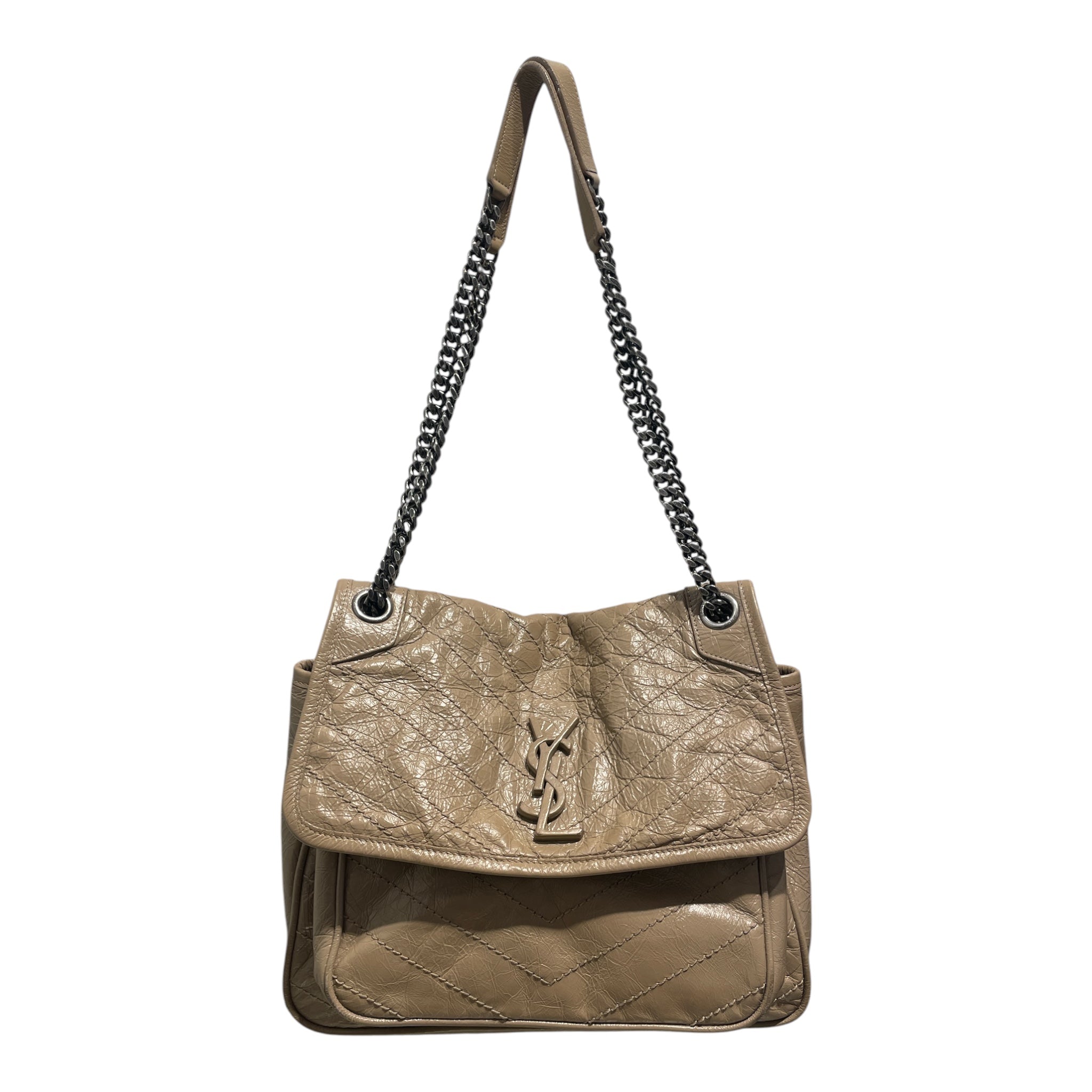 SAINT LAURENT/Cross Body Bag/Leather/BRW/Nikki view 1