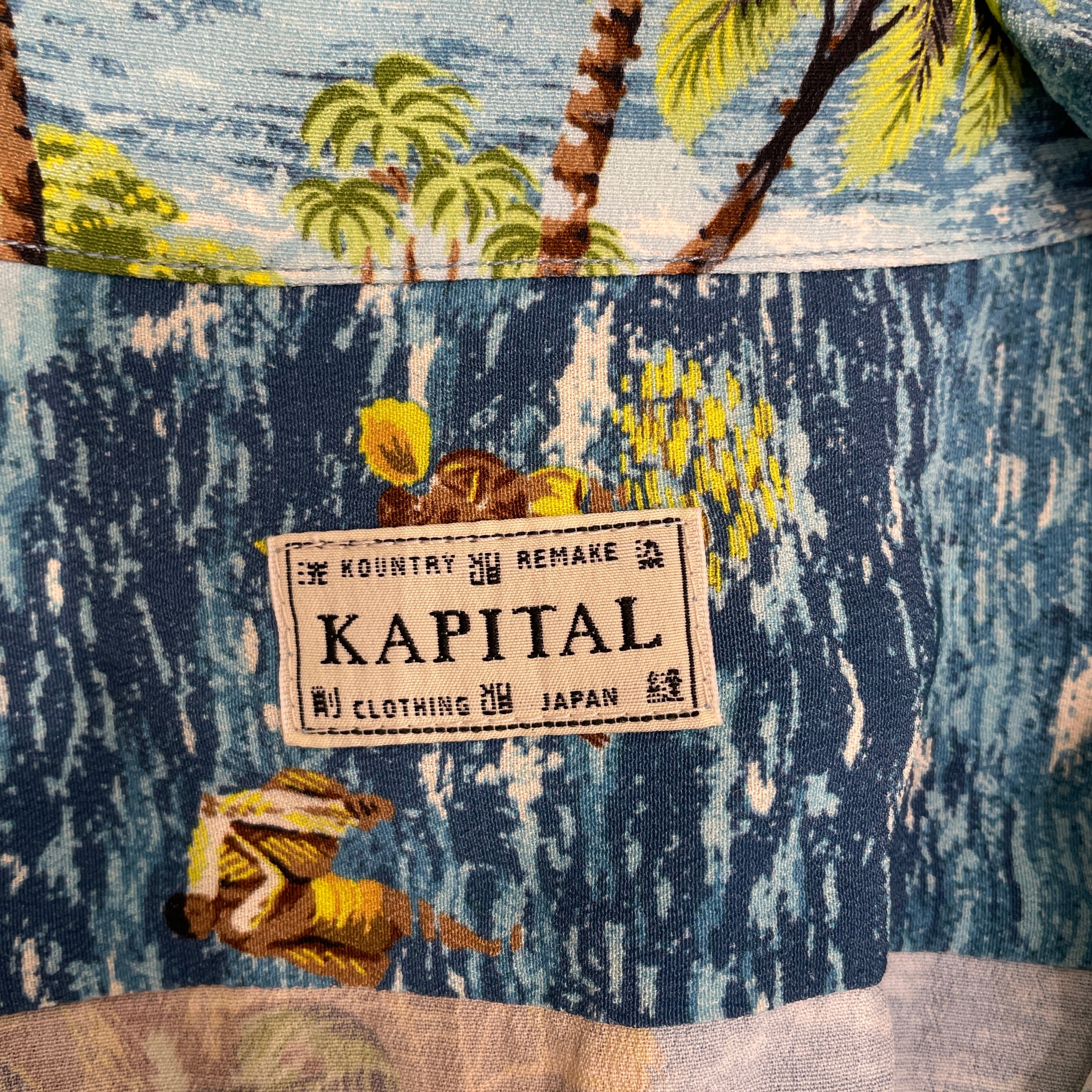 KAPITAL/SS Shirt/5/Silk/MLT/Floral Pattern/ALL OVER OCEAN/ RIB CAGE view 3