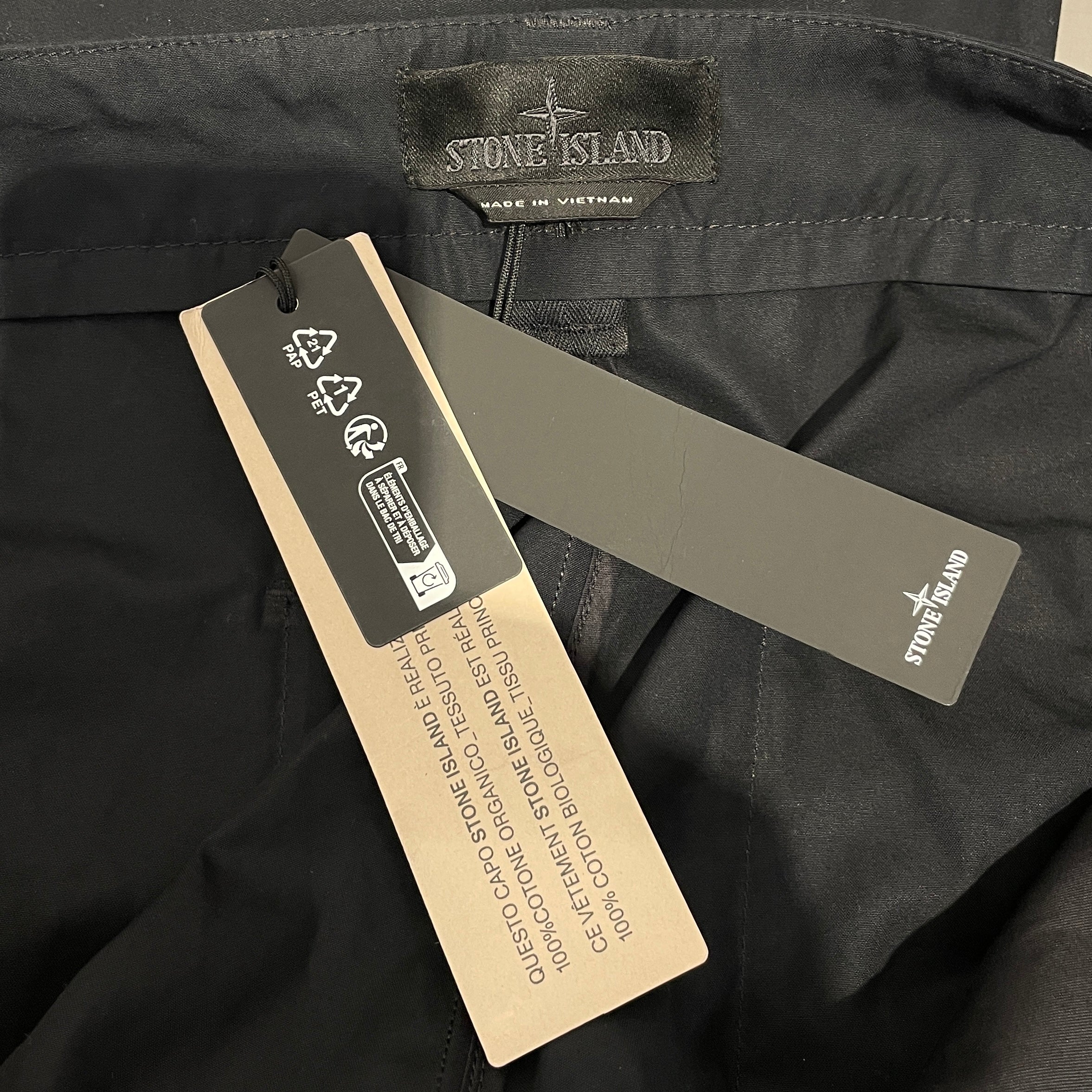 STONE ISLAND/Pants/32/Cotton/BLK/STONE ISLAND ALL BLACK PANTS view 3