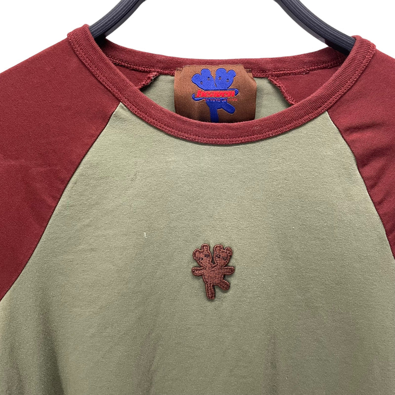 HEAVN/LS T-Shirt/S/Cotton/RED/KHK