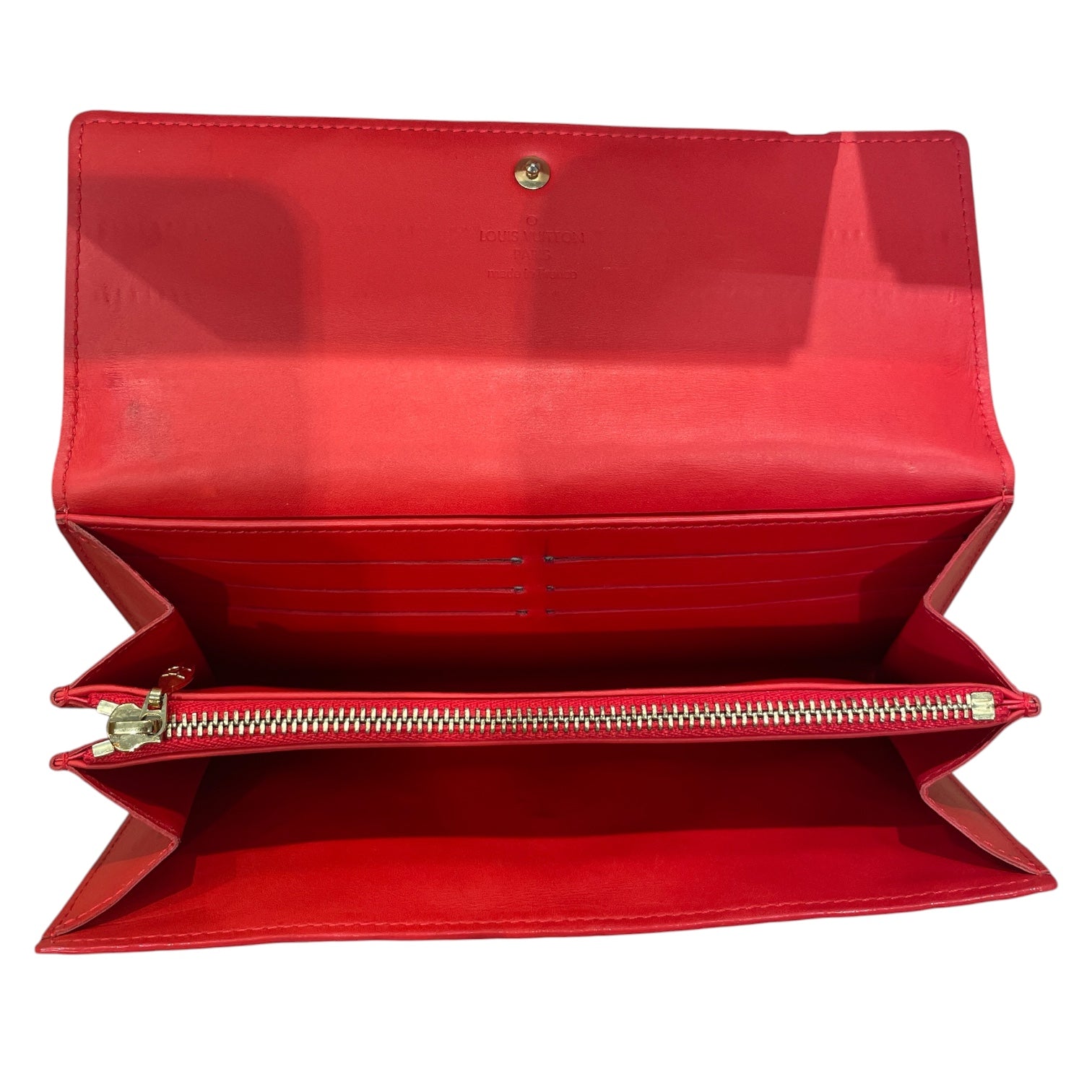 LOUIS VUITTON/Wallet/Monogram/Faux Leather/RED/PATENT LEATHER view 4