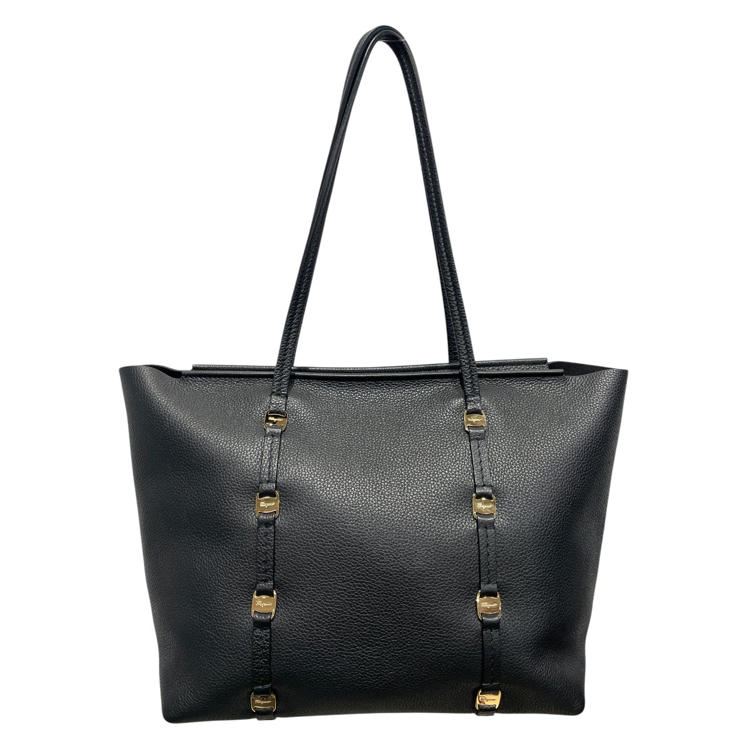 Salvatore Ferragamo/Tote Bag/Leather/BLK/U-21H606 view 2