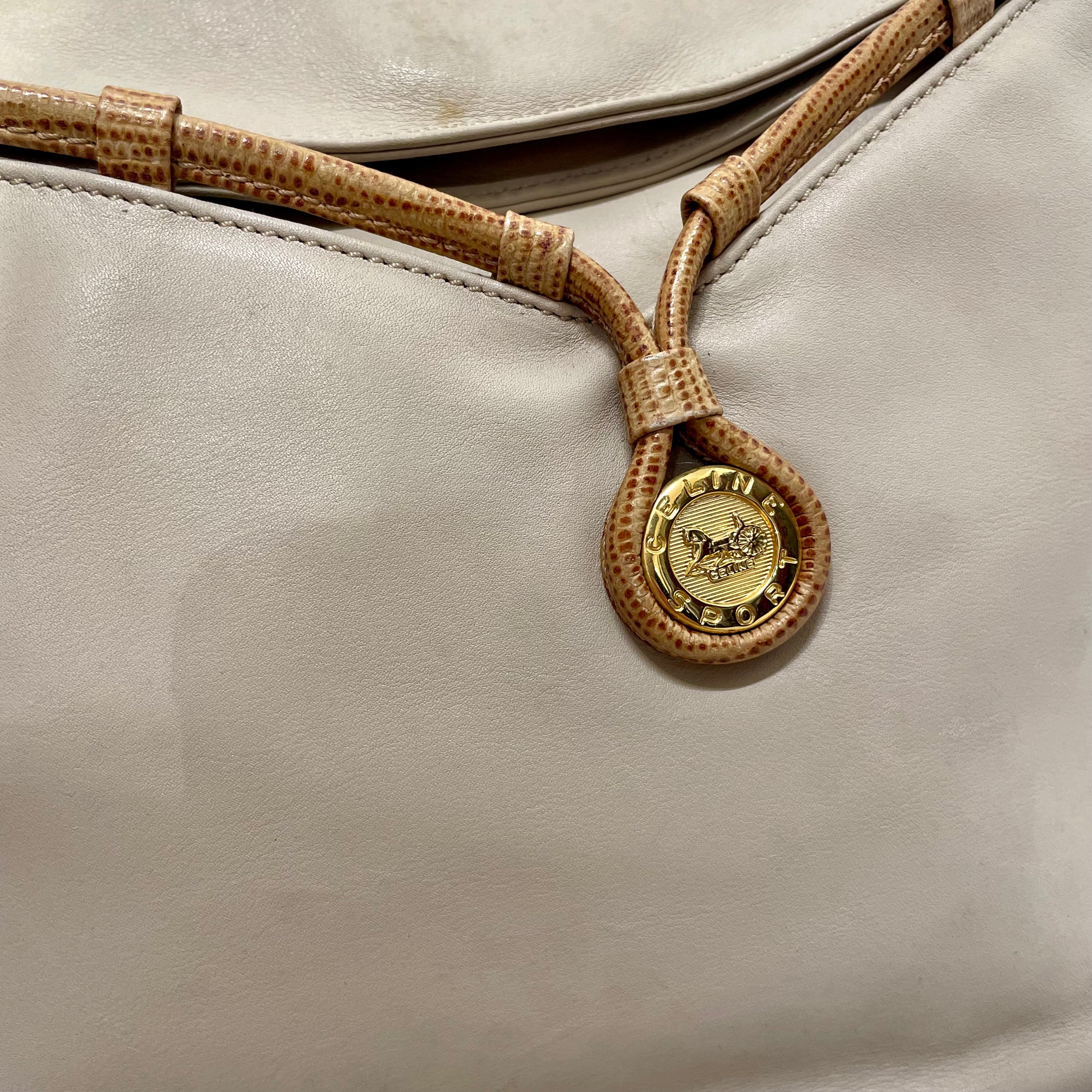 CELINE/Bag/BEG/Foldover Pouch Bag view 6