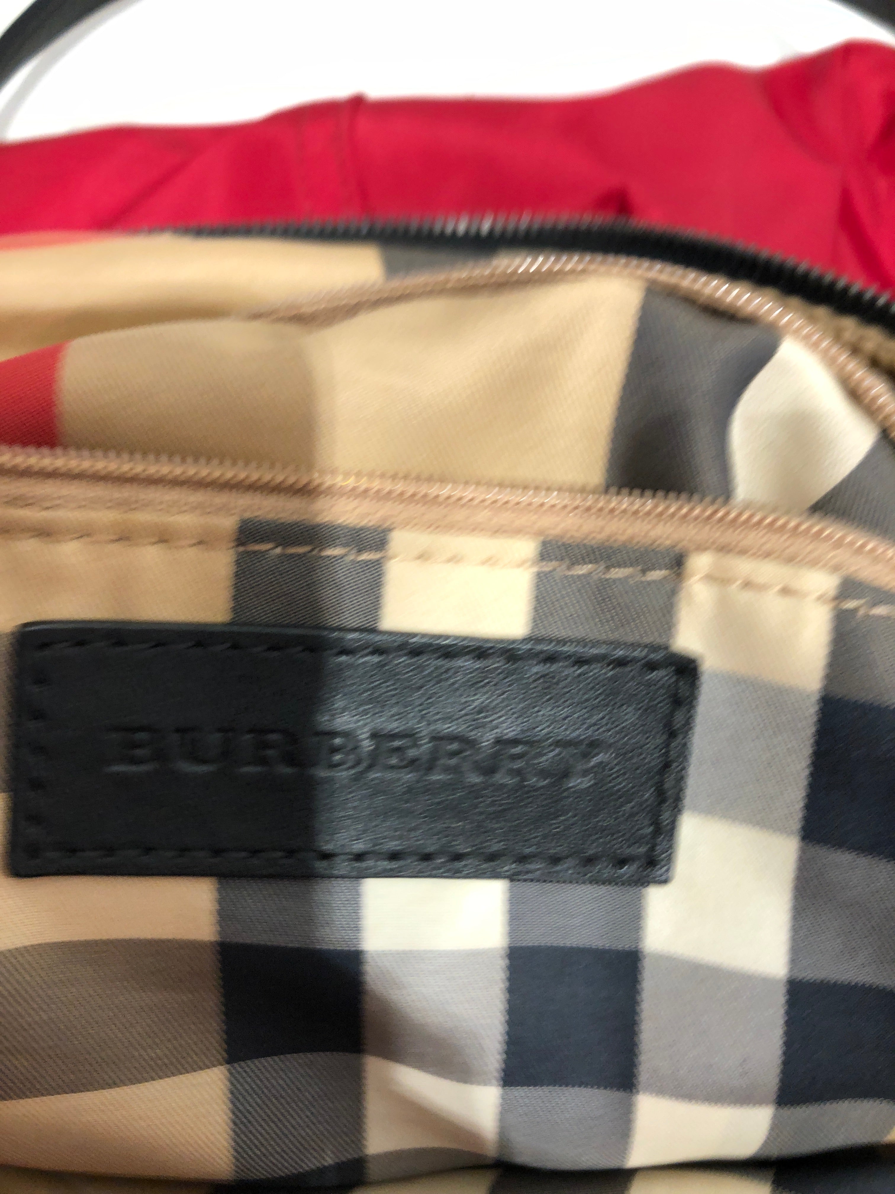 BURBERRY/Hand Bag/Nylon/RED/Large tote bag w tassle view 5