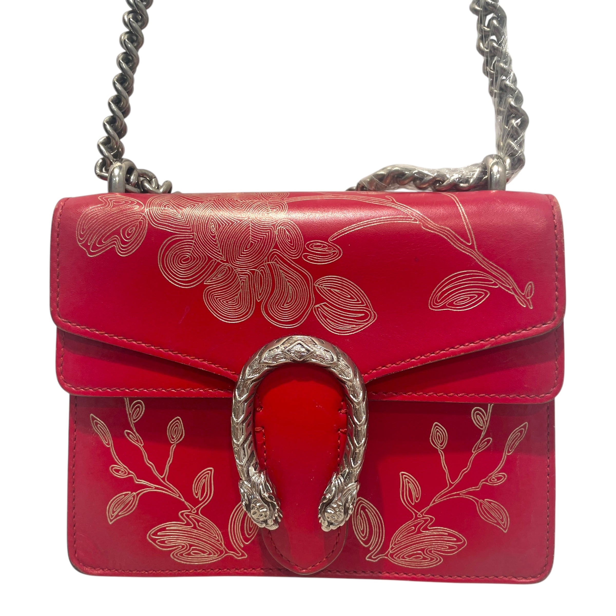 GUCCI/Cross Body Bag/Leather/RED/Chinese New Year DInoysus Bag view 2