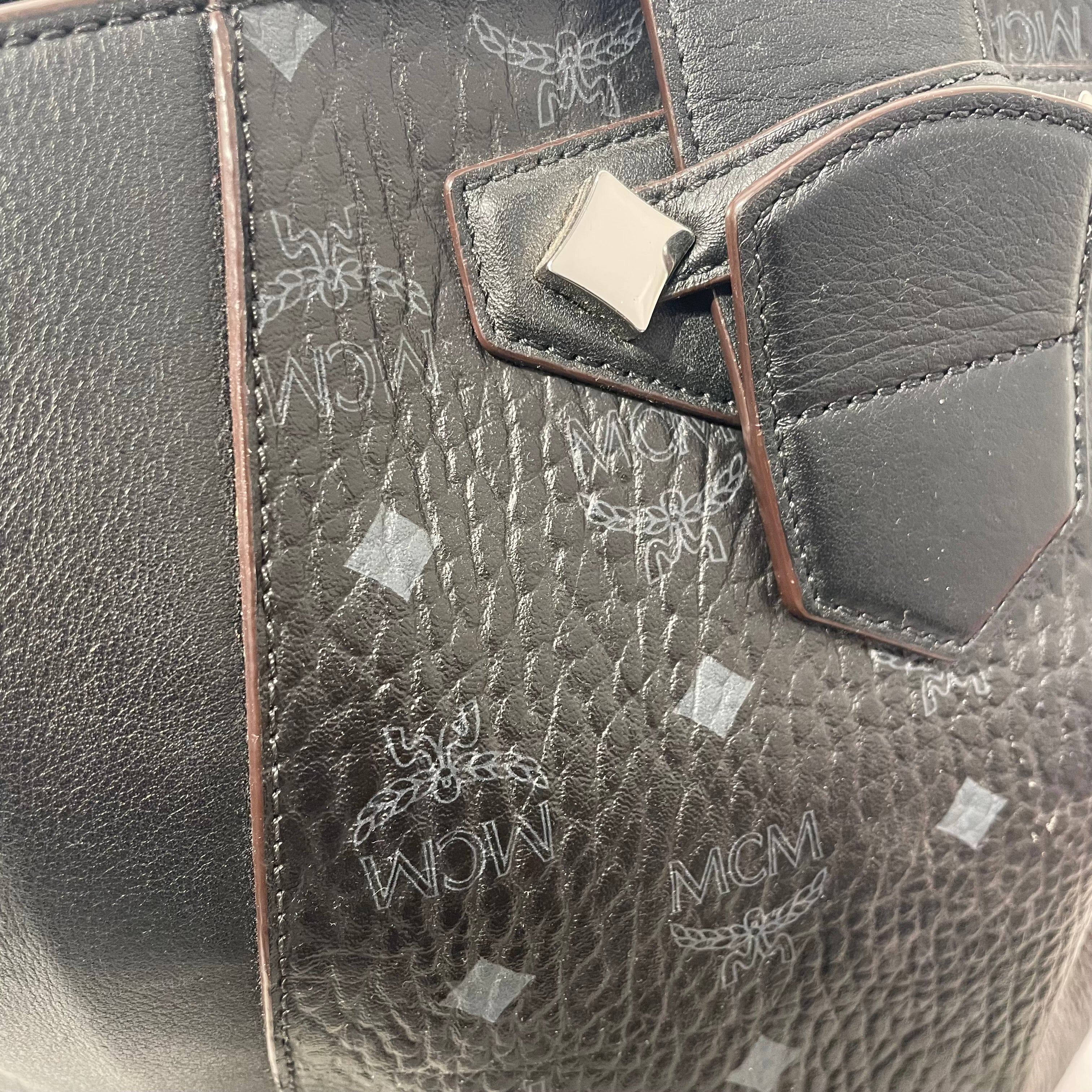 MCM/Cross Body Bag/M/Monogram/Leather/BLK/BLACK MCM MONOGRAM BAG view 7