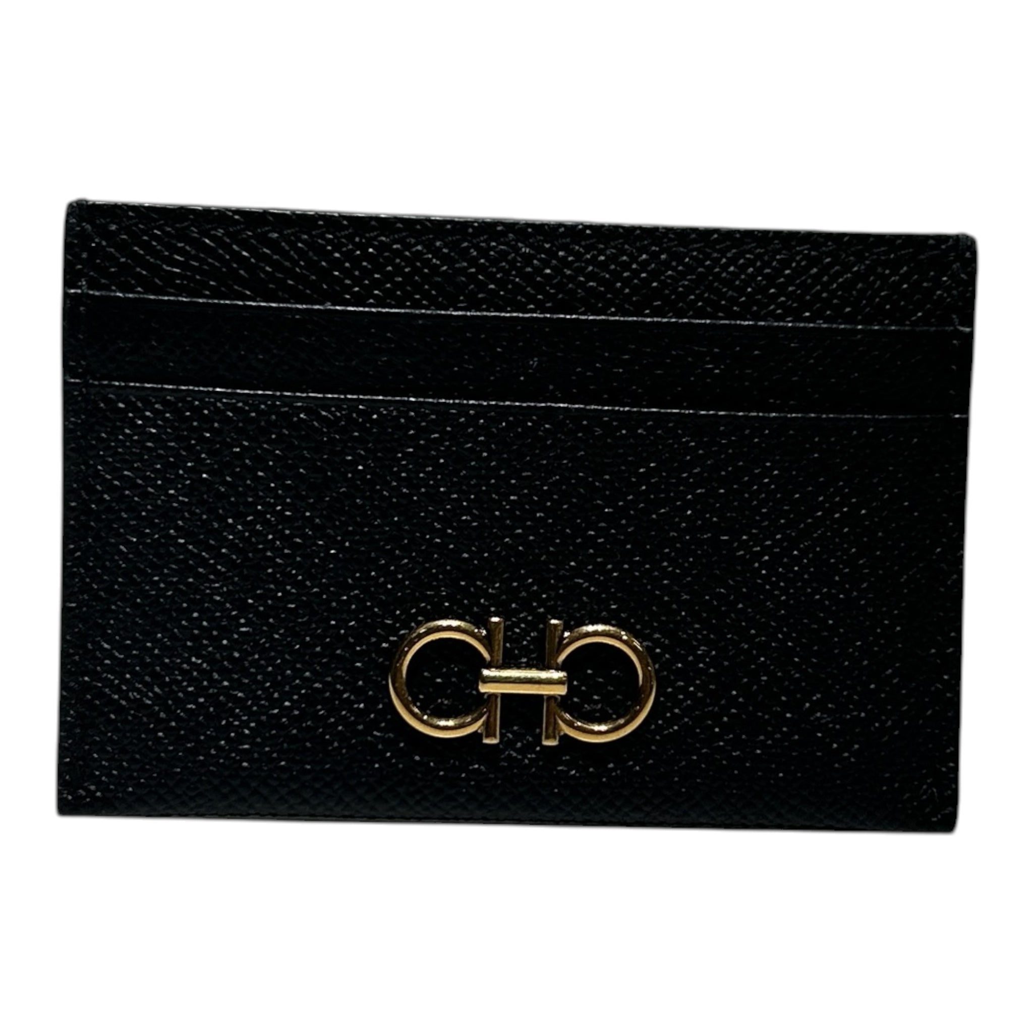 Salvatore Ferragamo/Wallet/Leather/BLK/M's/CARD WALLET view 1
