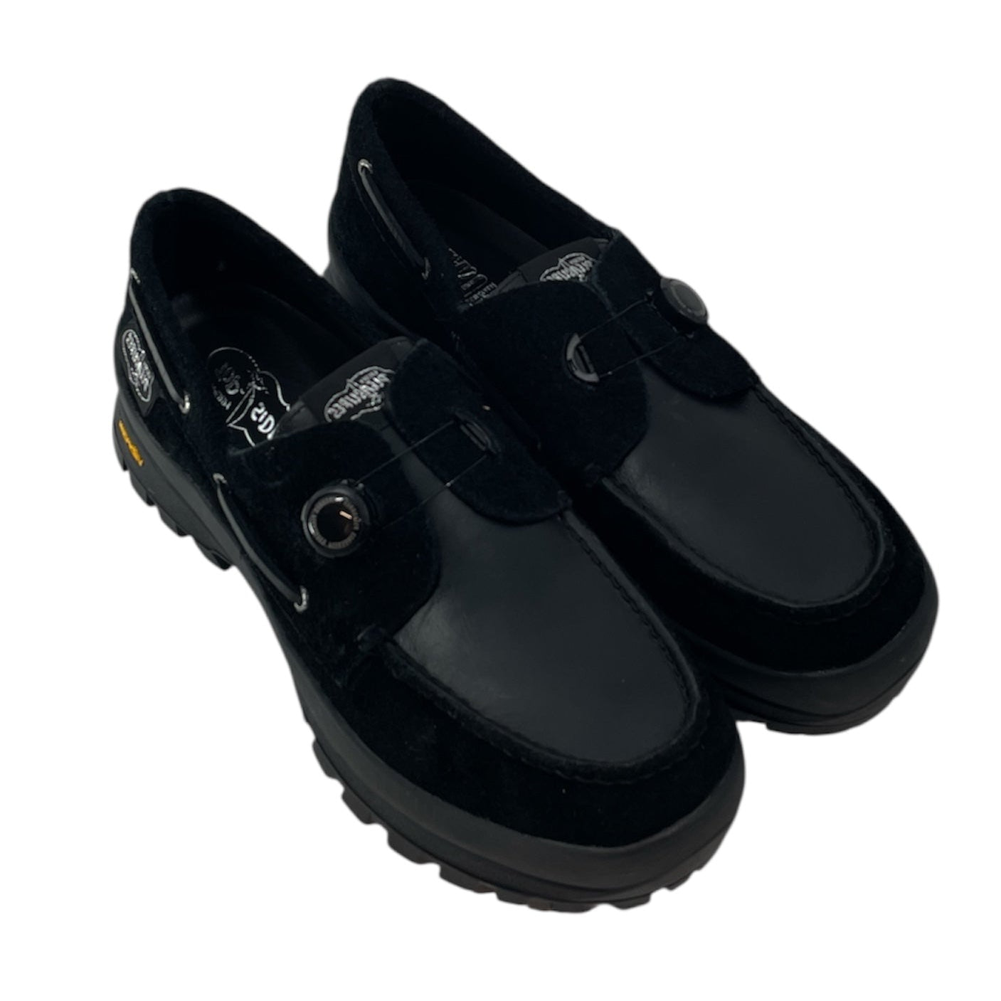 Sperry Top-Sider/Pleasures/Loafers/US 12/Suede/BLK/3 EYE VIBRAM TURN LOCK LUG view 1
