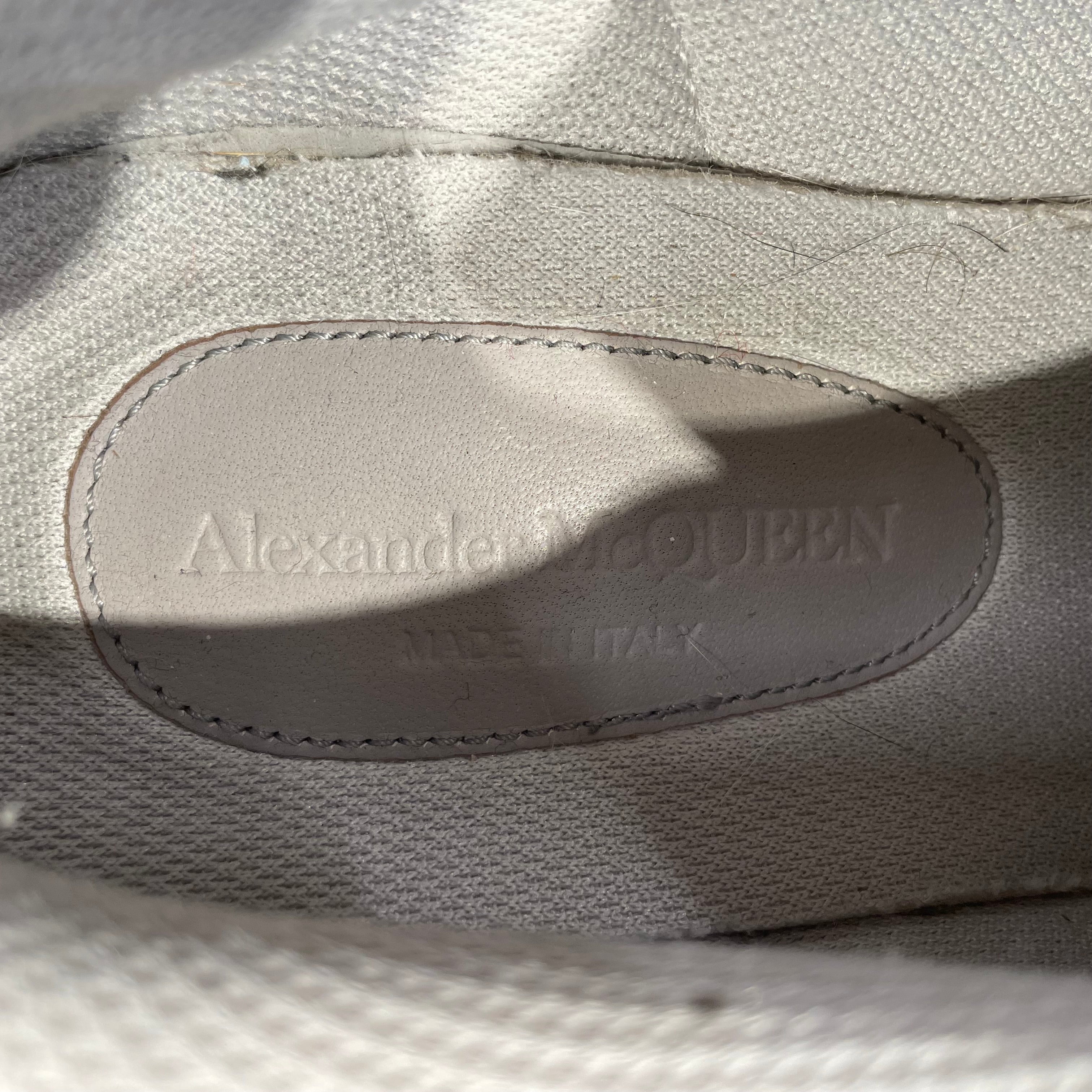 Alexander McQueen/Low-Sneakers/EU 39/Acrylic/GRY/ view 8