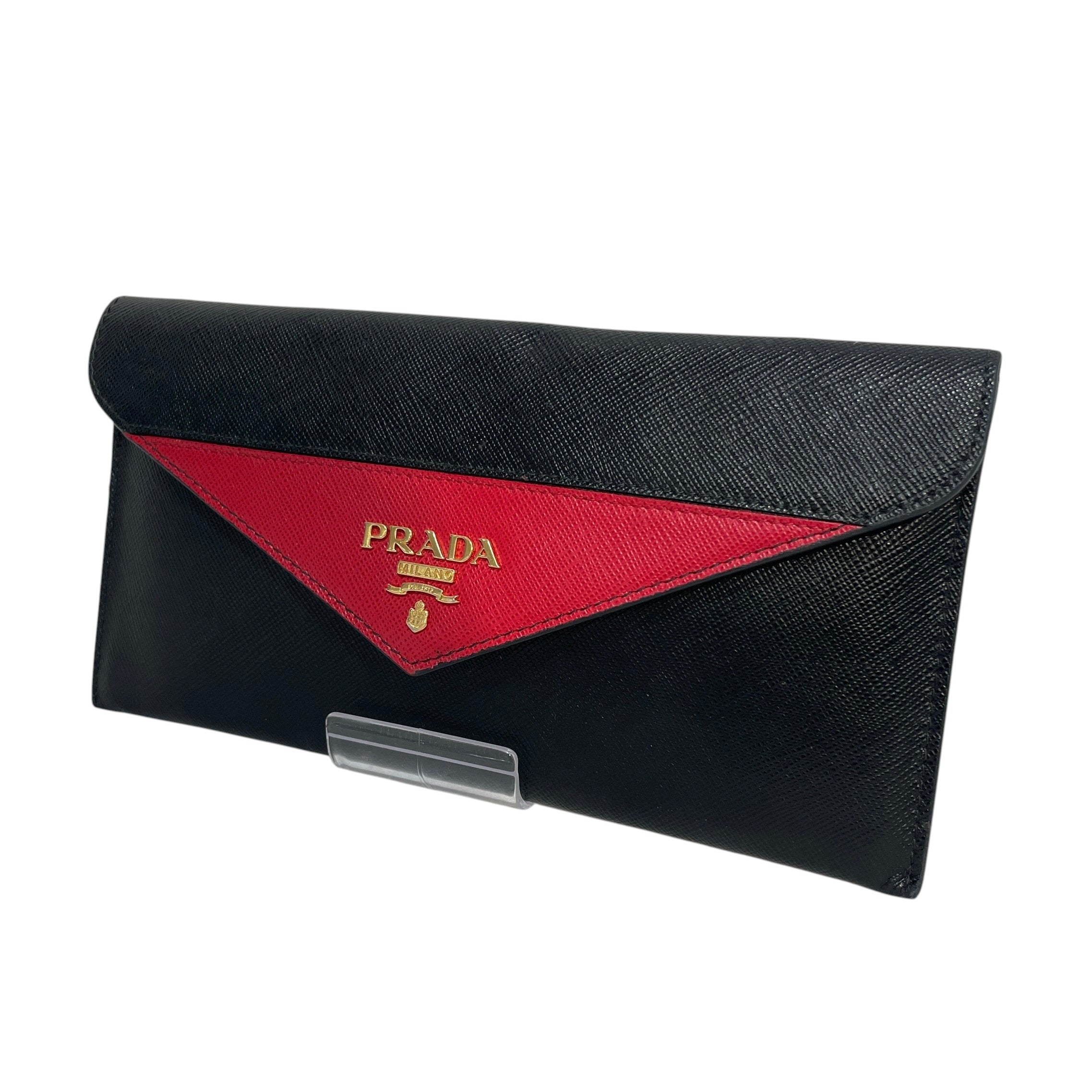 PRADA/Wallet/Leather/BLK/L's/Manuelle Envelope Wallet view 1