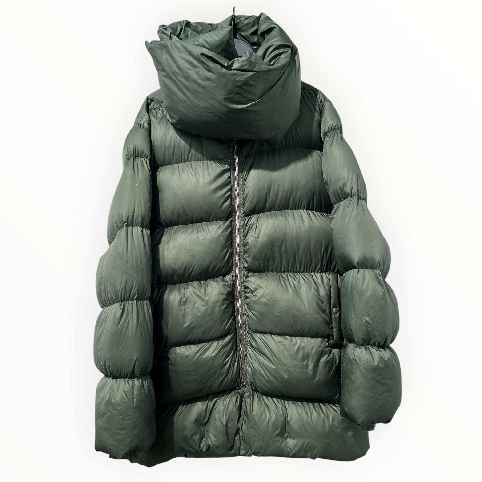 Rick Owens/Coat/36/Cotton/GRN/Single Breasted/RICKOWENS F/W 21 PUFFER COAT view 1
