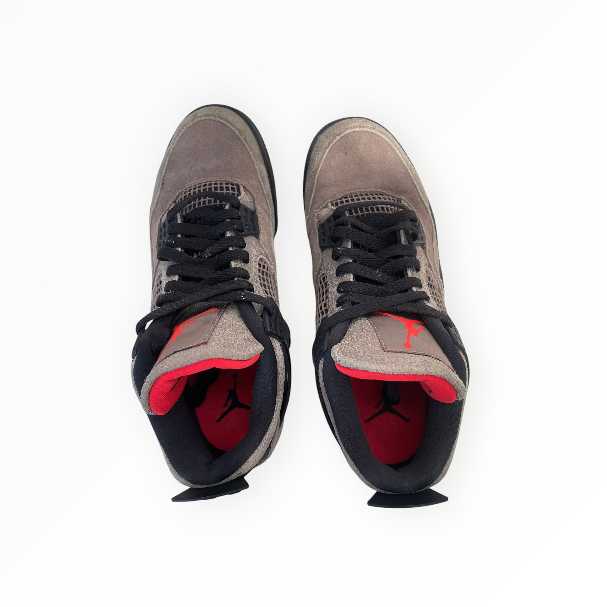 NIKE/AIR JORDAN 4 RETRO/Low-Sneakers/US 8.5/Leather/KHK/DB0732-200 view 3
