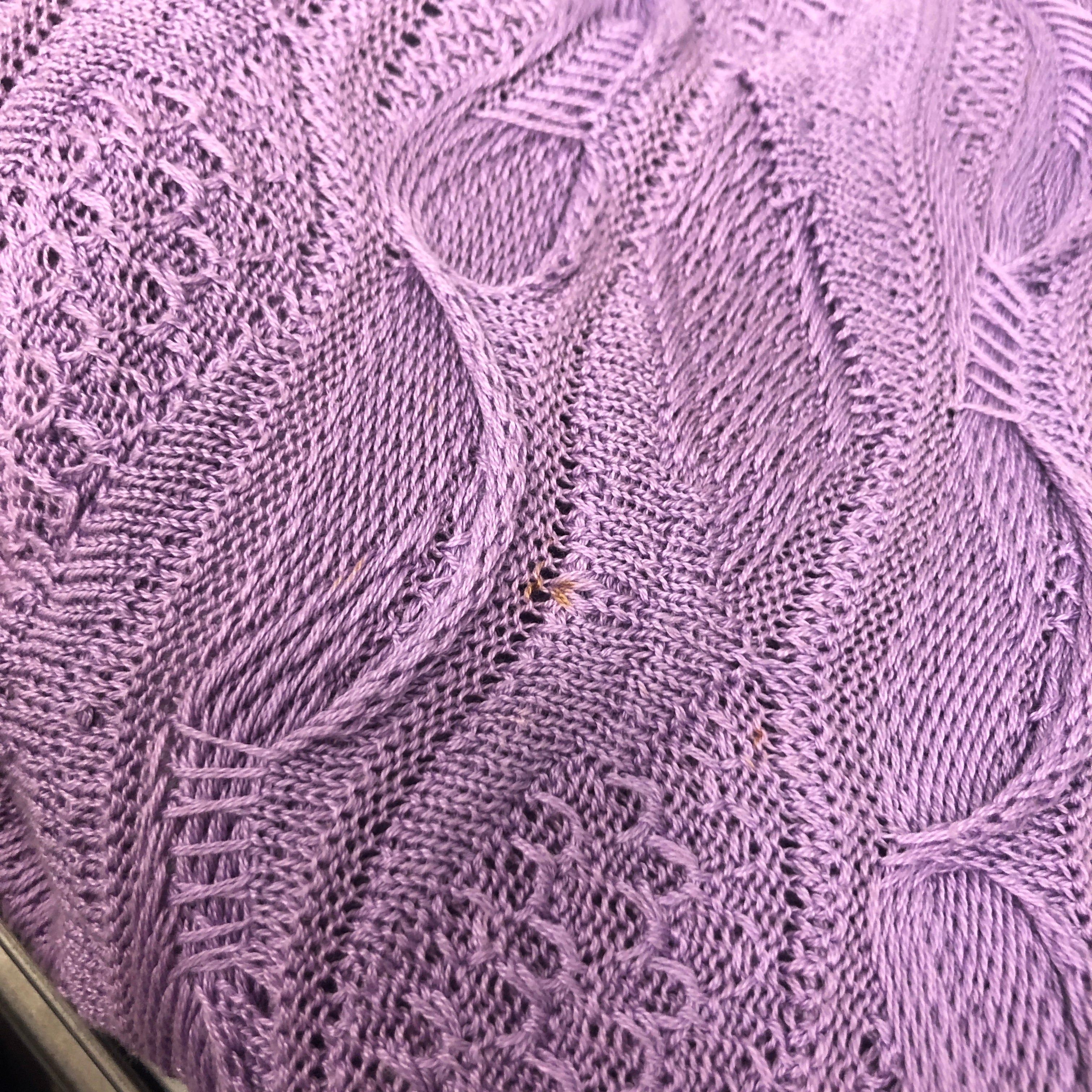 COOGI/SL Dress/S/Cotton/PPL/lavender knit dress view 5