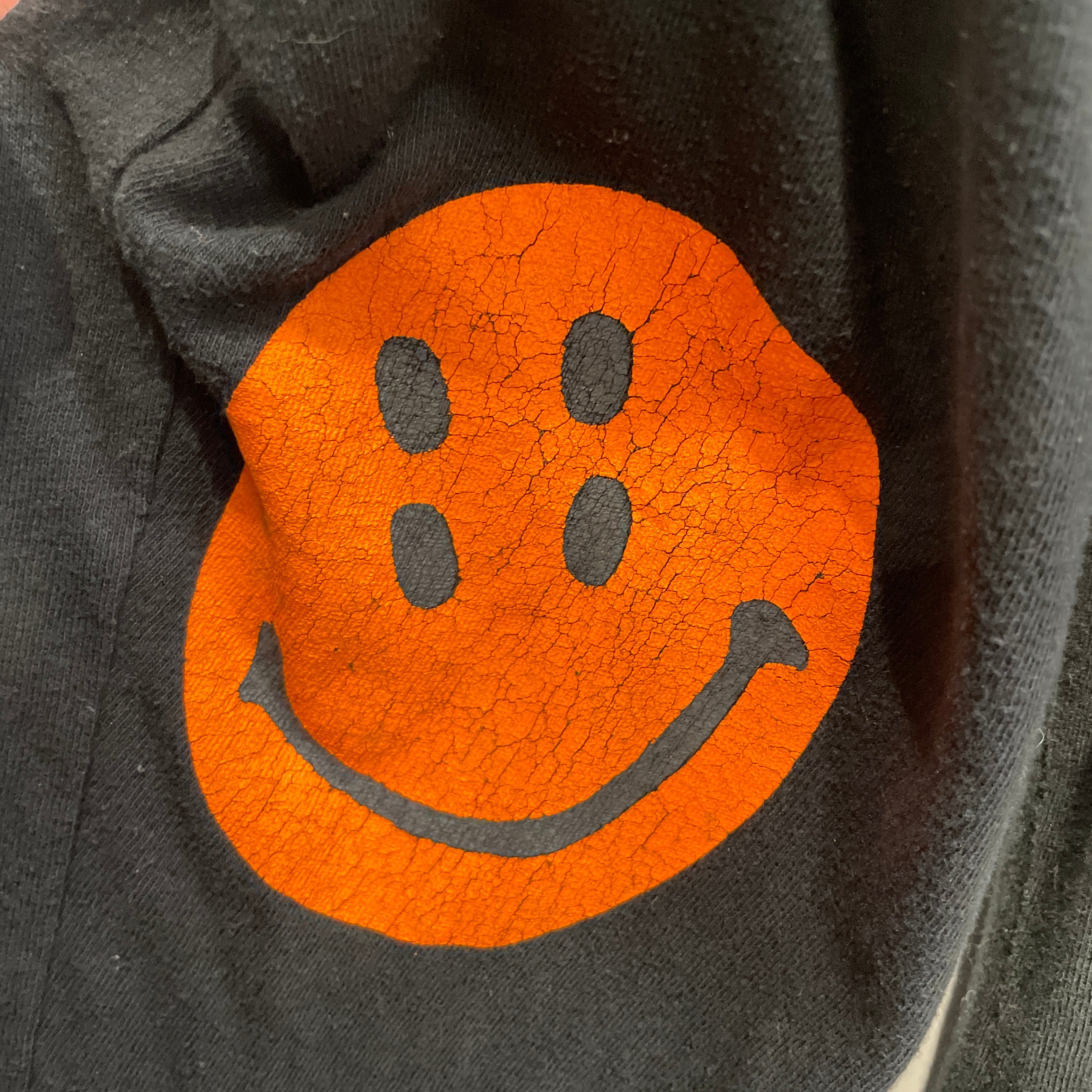 KAPITAL/LS T-Shirt/3/Cotton/BLK/ORANGE SMILEYFACE ELBOW view 5