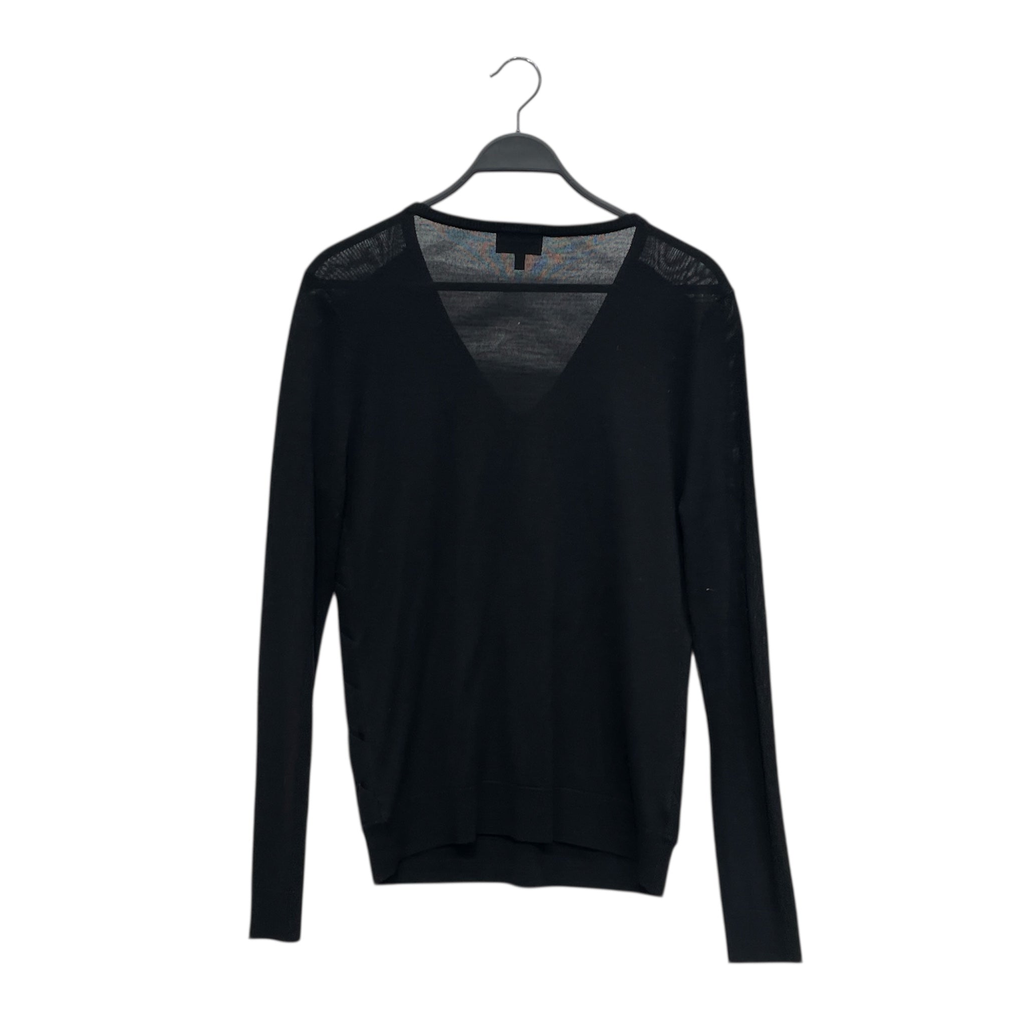 LES HOMMES/Sweater/50/Wool/BLK/CRISS CROSS view 2