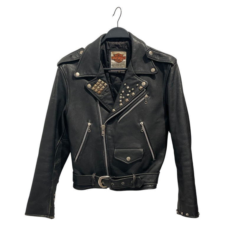 HARLEY DAVIDSON/Riders Jkt (W)/36/Black/Leather/