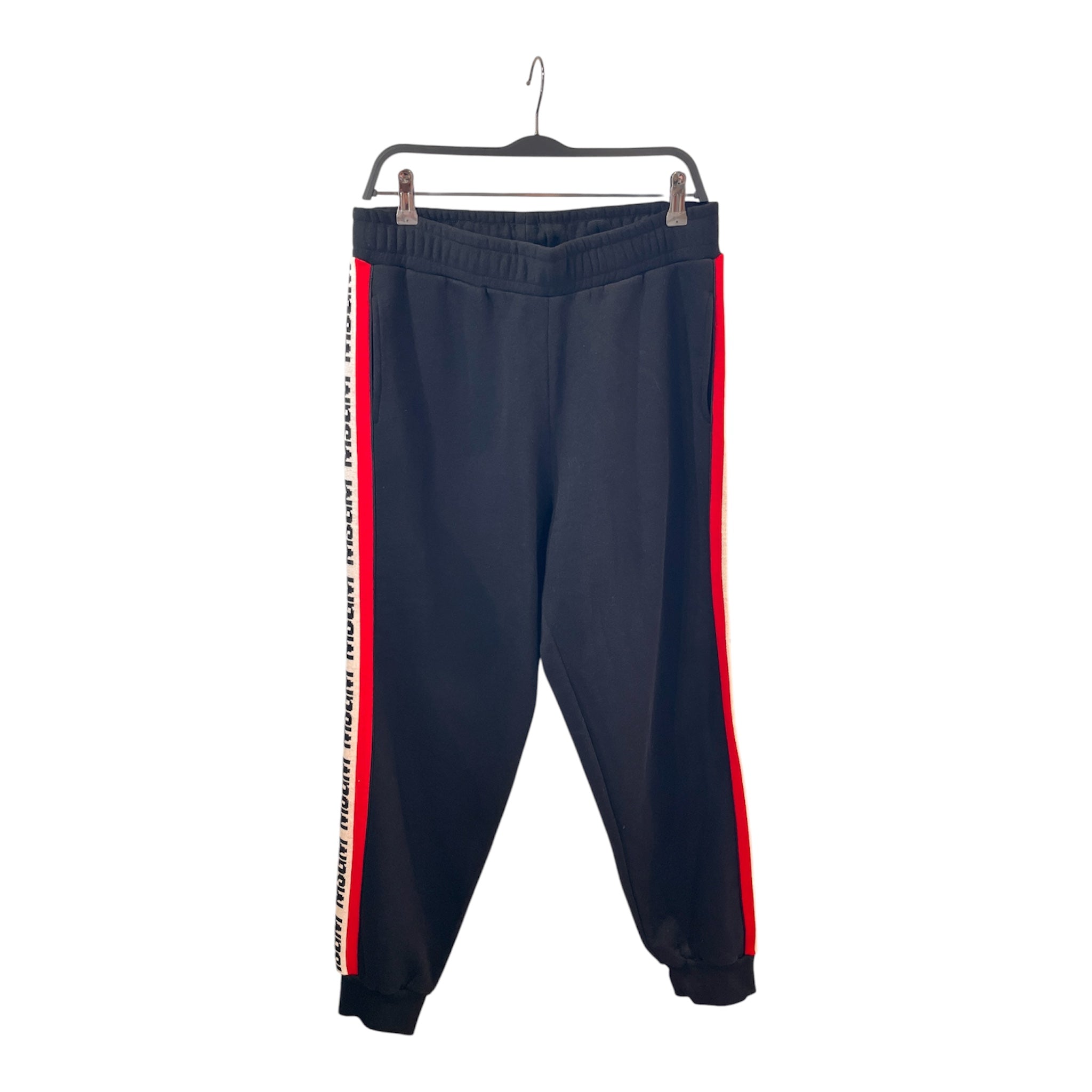 MSGM/Jumpsuits/XL/Cotton/BLK/Joggers/RED/WHITE STRIPE view 1