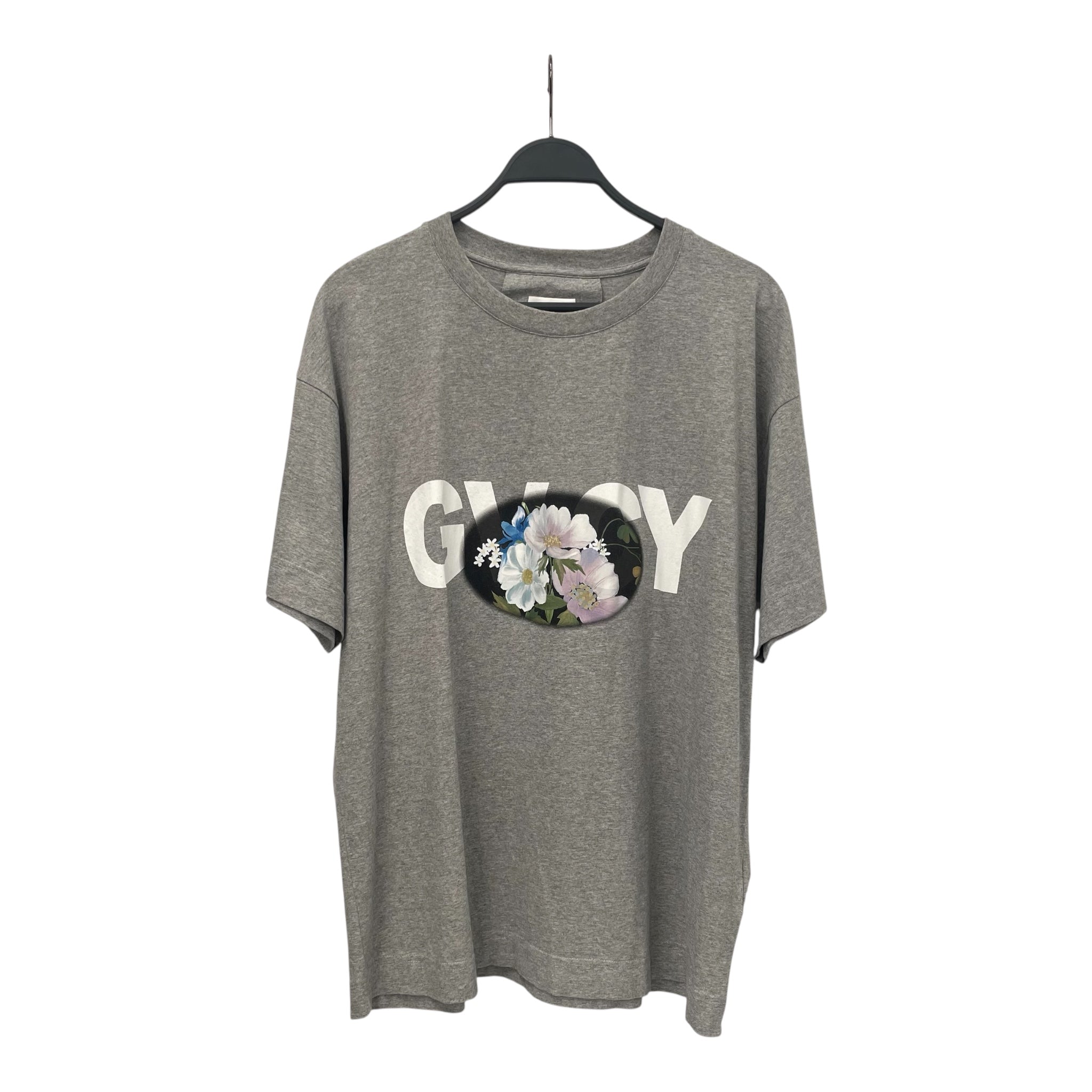 GIVENCHY/T-Shirt/L/Cotton/GRY/All Over Print/FLOWER view 1