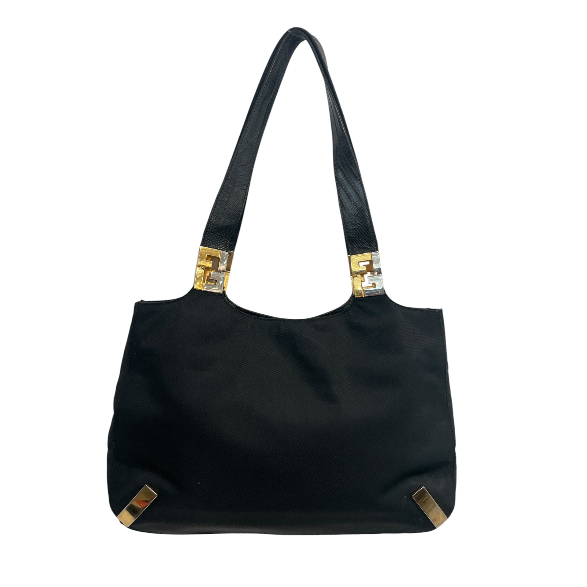 FENDI/Bag/Nylon/BLK/VINTAGE LOGO STRAP W LEATHER view 2