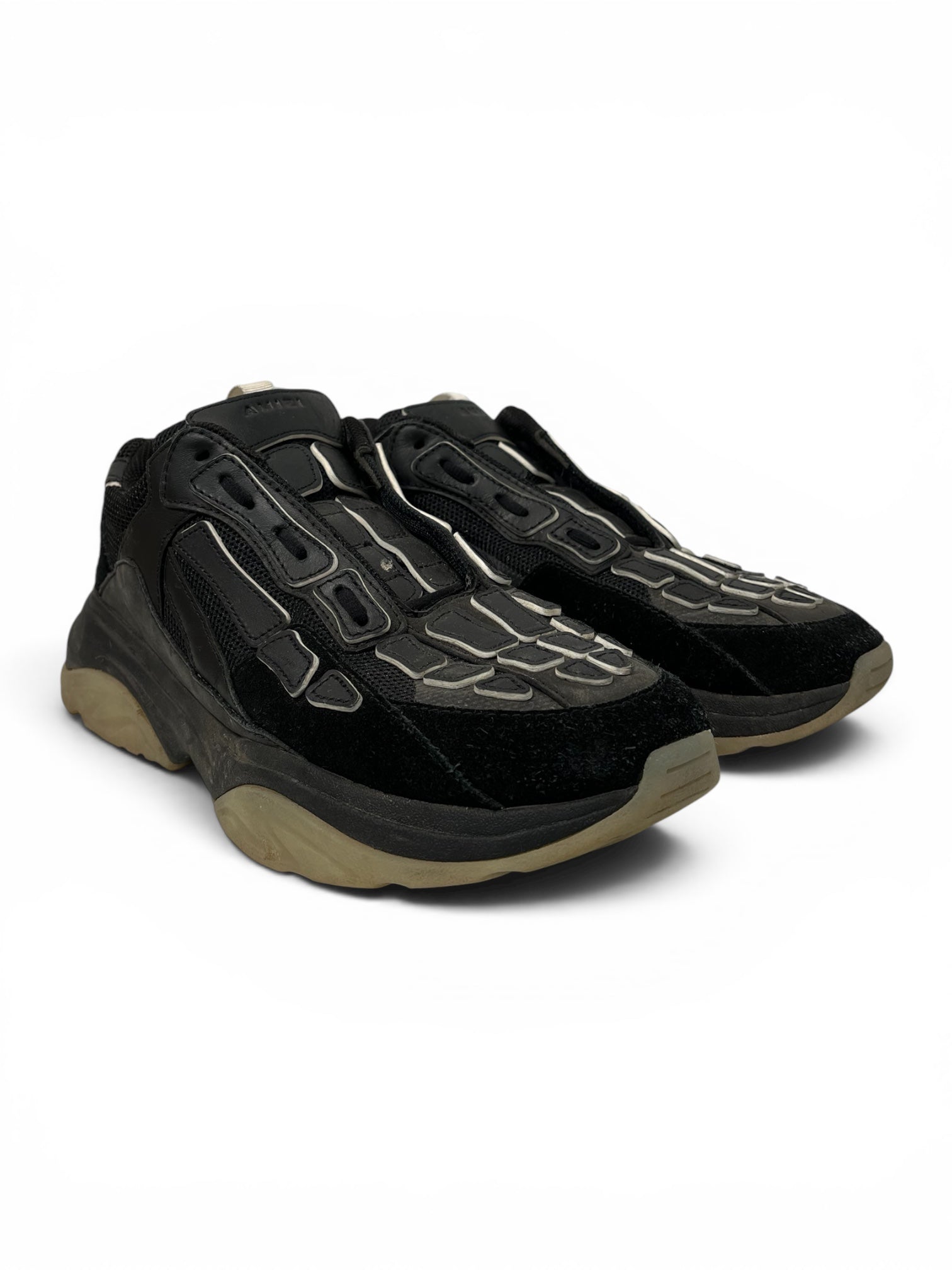 AMIRI/Low-Sneakers/EU 46/Suede/BLK/BONE RUNNERS BLK view 1