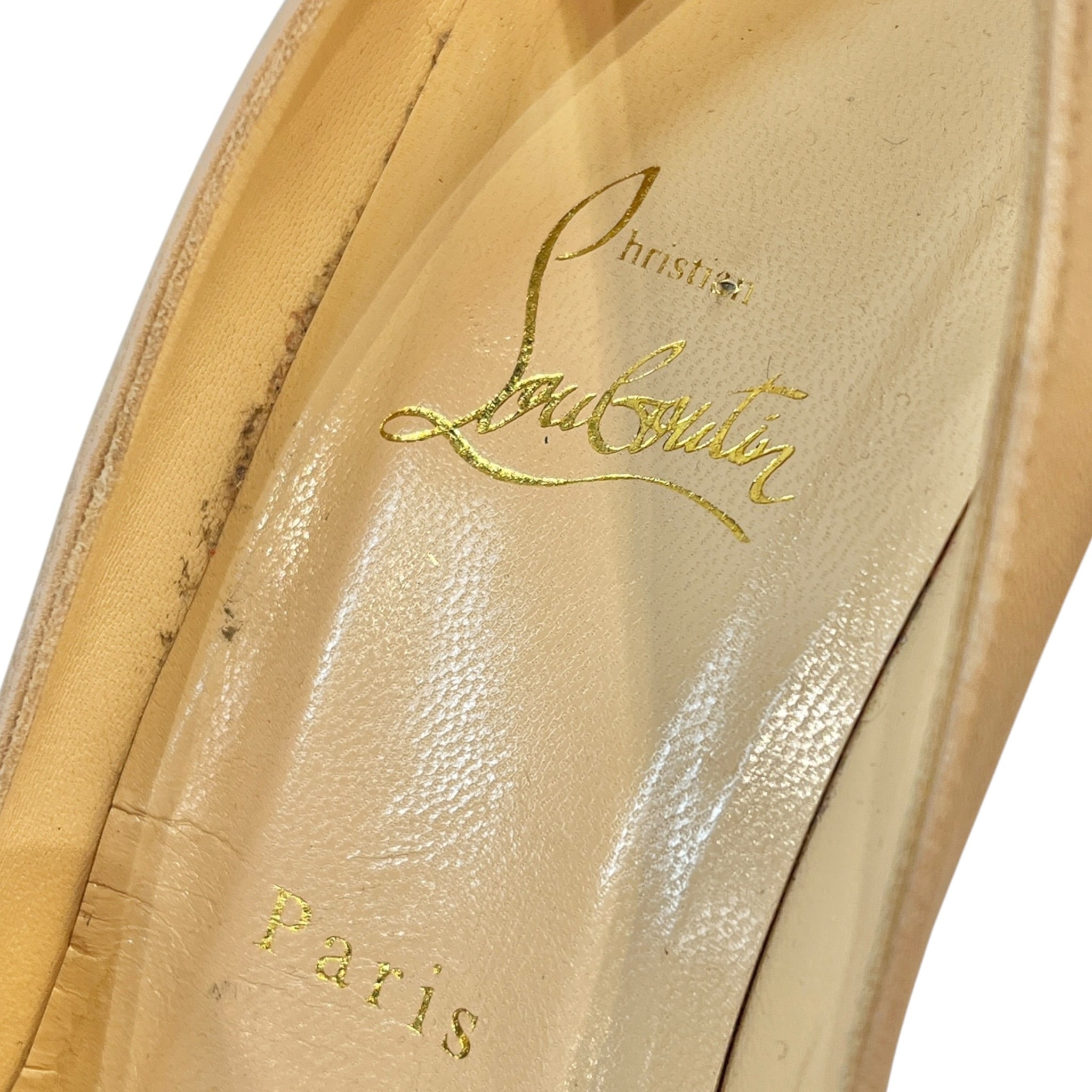 Christian Louboutin/Heels/Leather/BEG/Wedge Heel/PIPINA 55MM WEDGE view 4