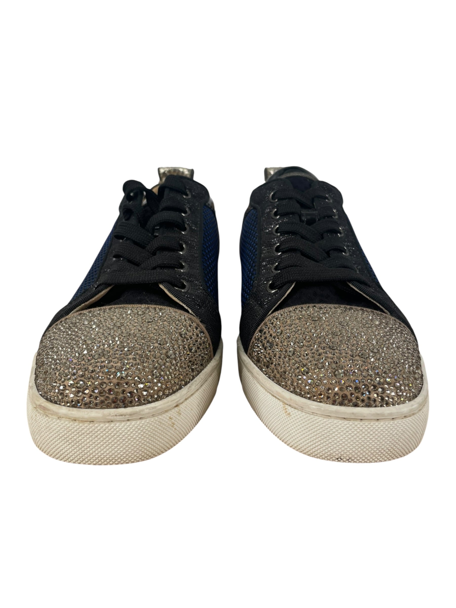 Christian Louboutin/Low-Sneakers/EU 42/NVY/NAVY CRYSTAL SNEAKERS LOW view 3