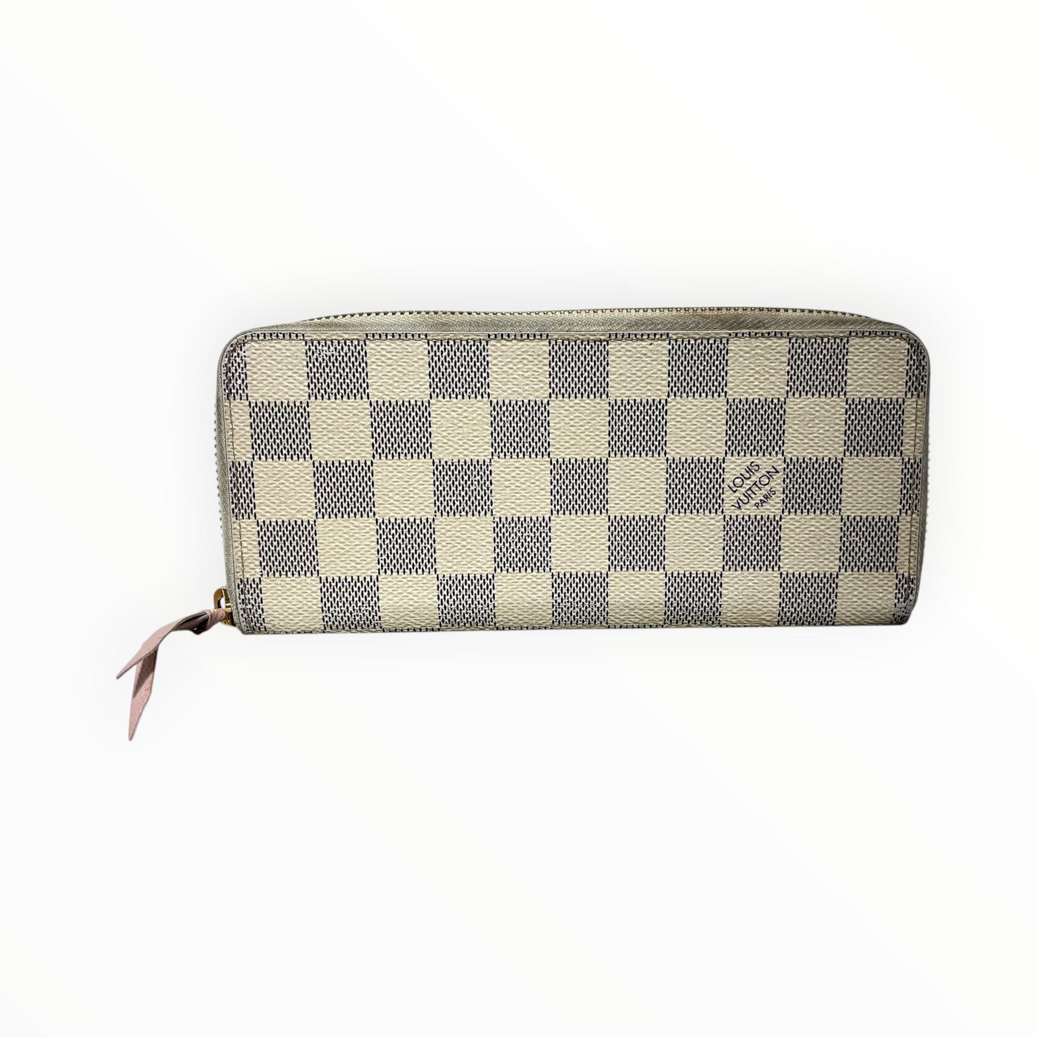LOUIS VUITTON/Long Wallet/Leather/WHT/L's/DAMIER AZUR LONG WALLET view 1