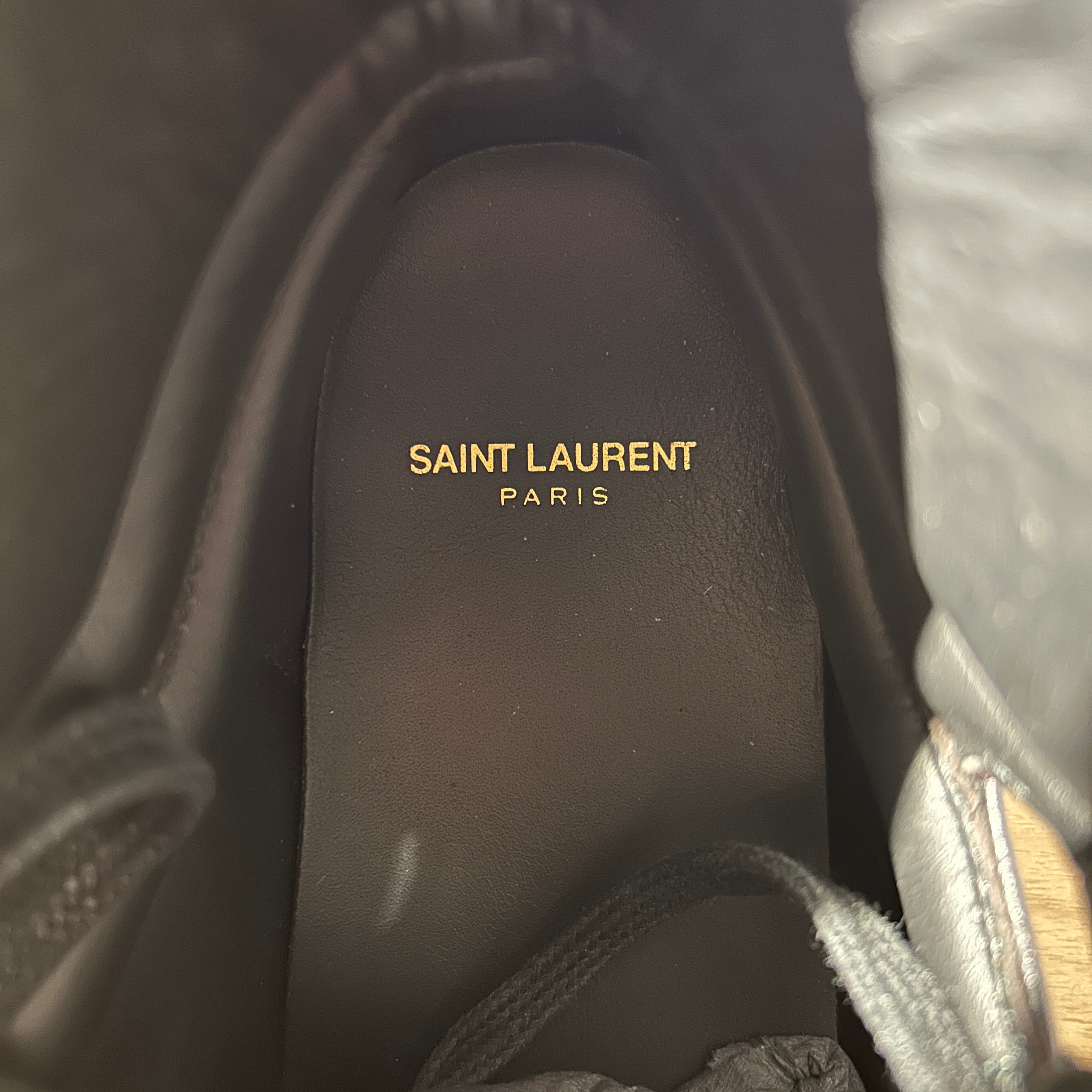 SAINT LAURENT/Hi-Sneakers/EU 41/Leather/BLK/COURT CLASSIC view 3