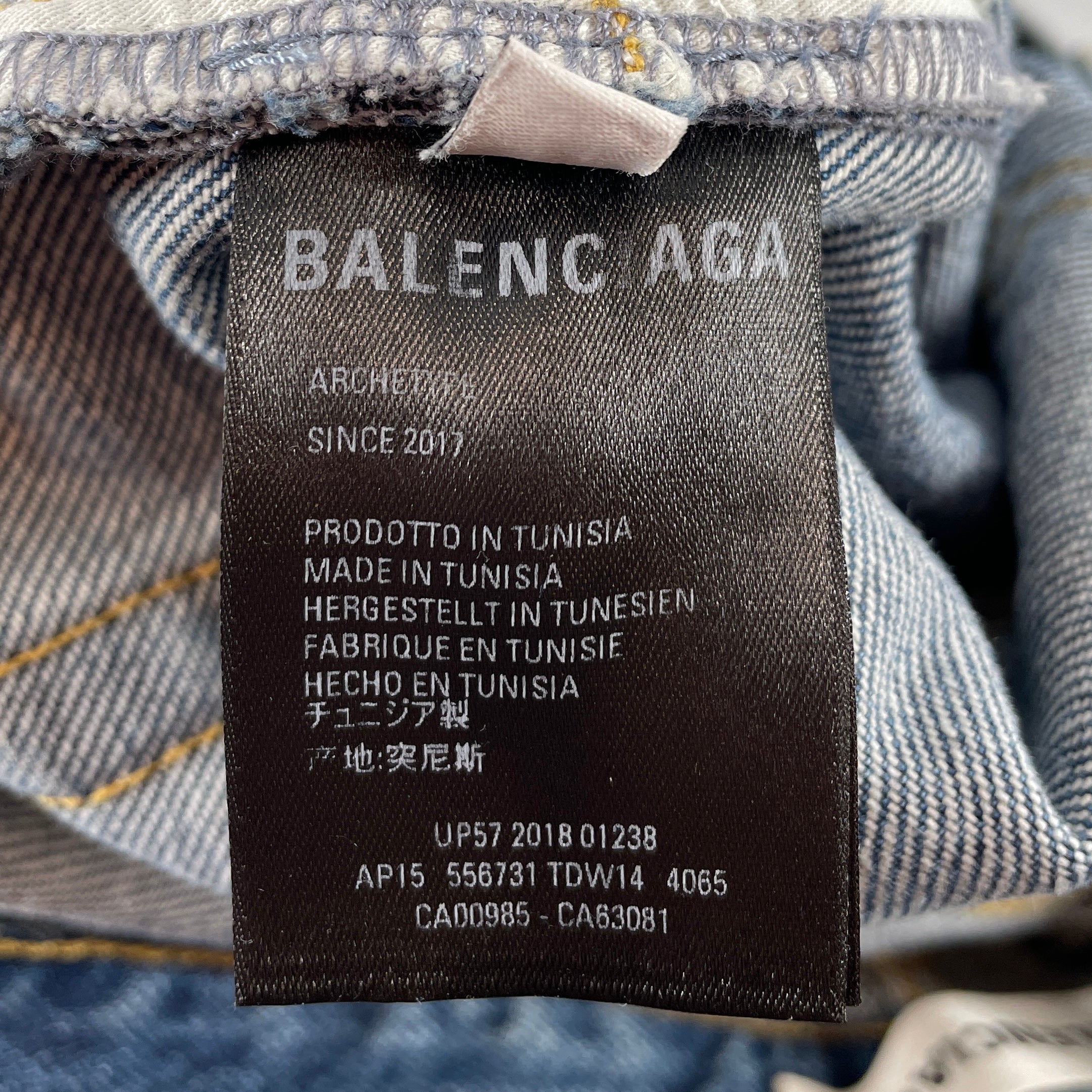 BALENCIAGA/Skinny Pants/26/Denim/IDG/EXPOSED BUTTON JEANS view 4