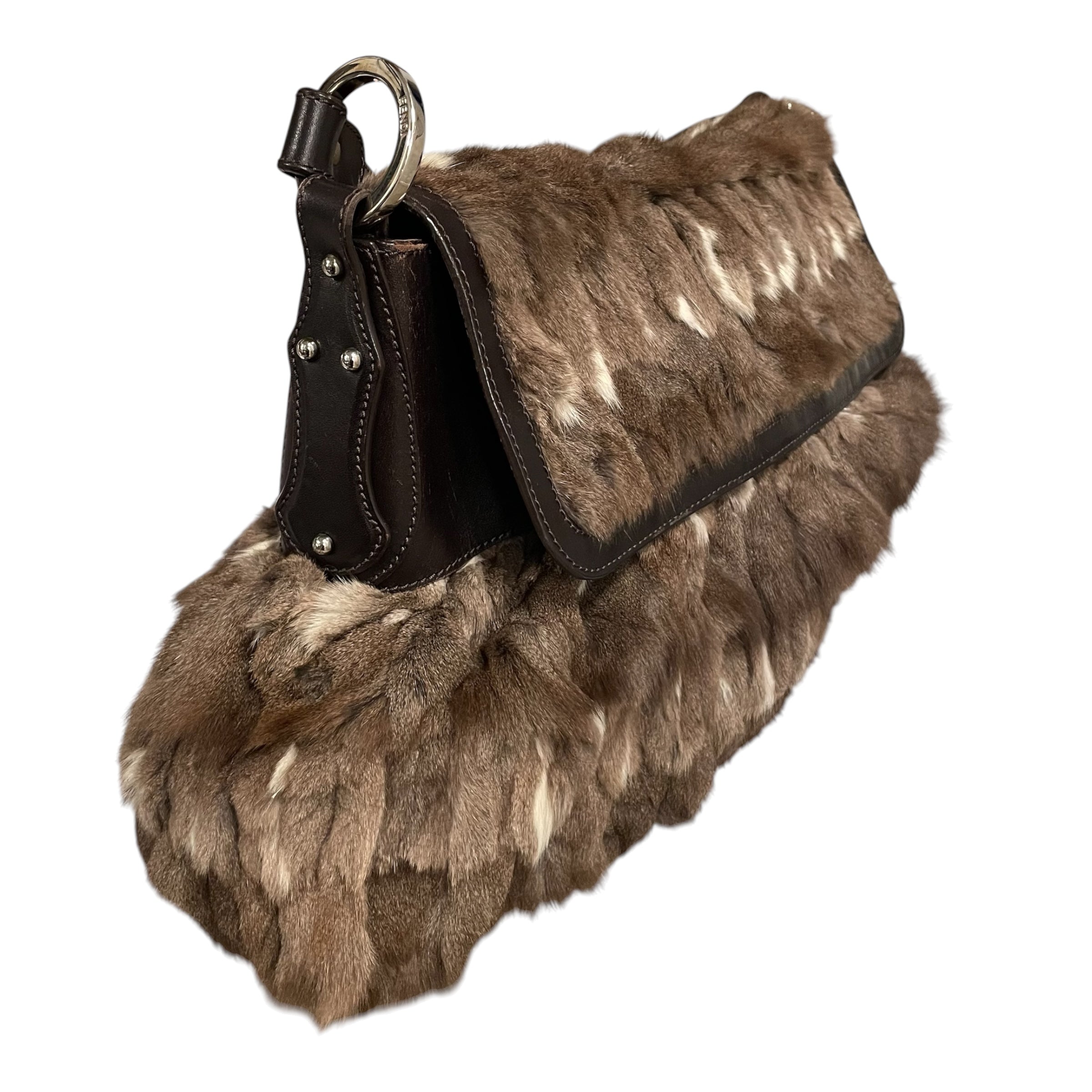 FENDI/Hand Bag/Fur/BRW/RABBIT FUR view 6