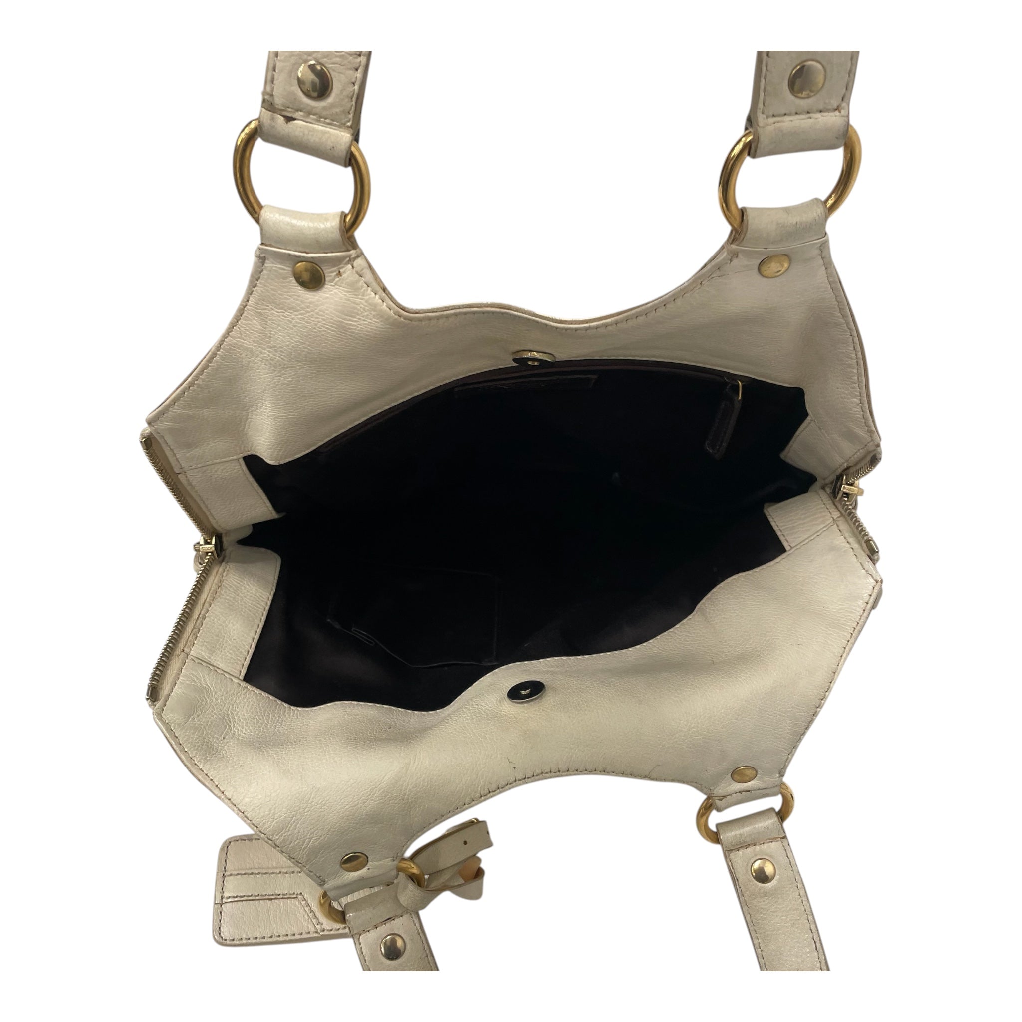 YVES SAINT LAURENT/Hand Bag/Leather/CRM/MUSE HANDBAG view 4