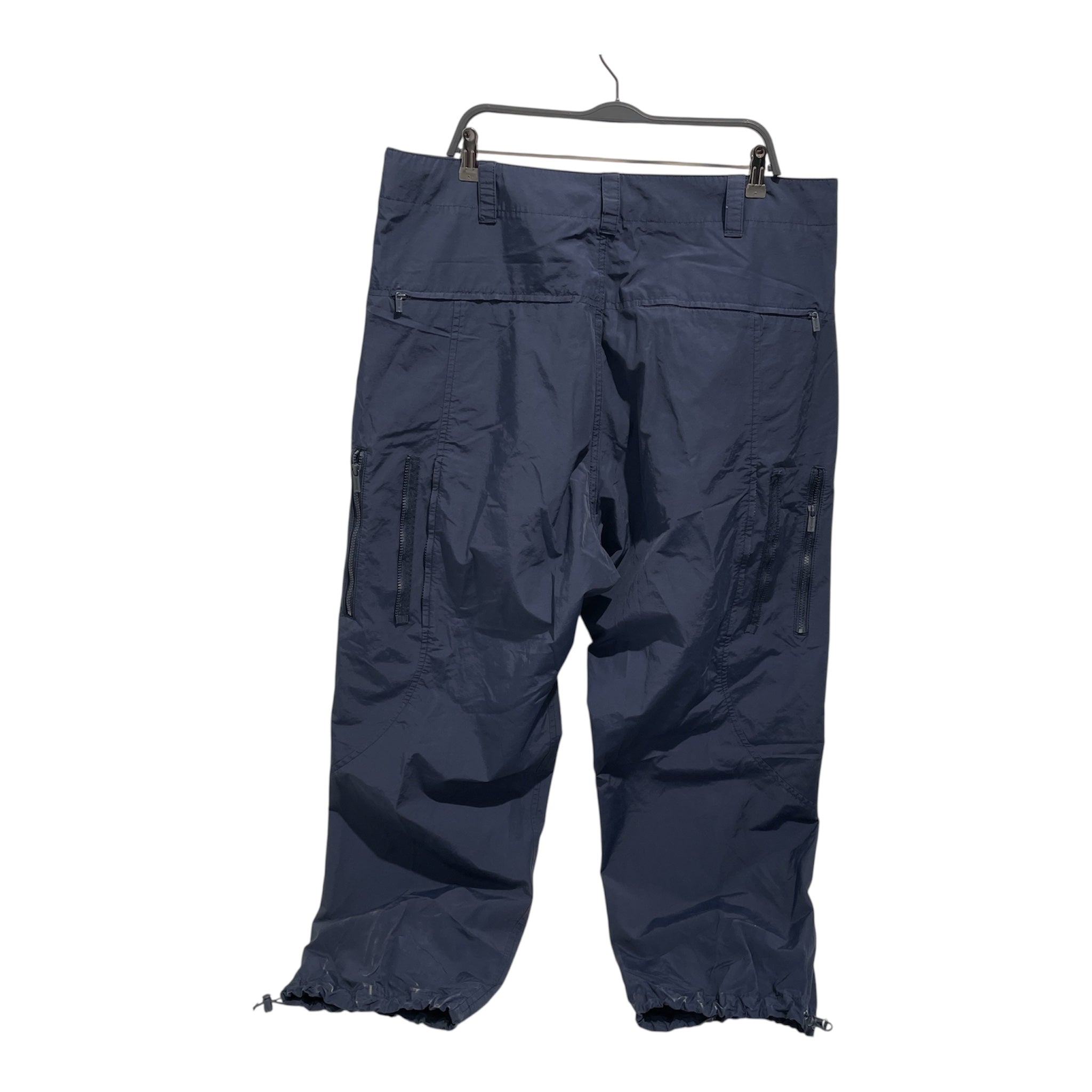 Y-3/Cargo Pants/XL/Cotton/NVY/cinched cargo view 2