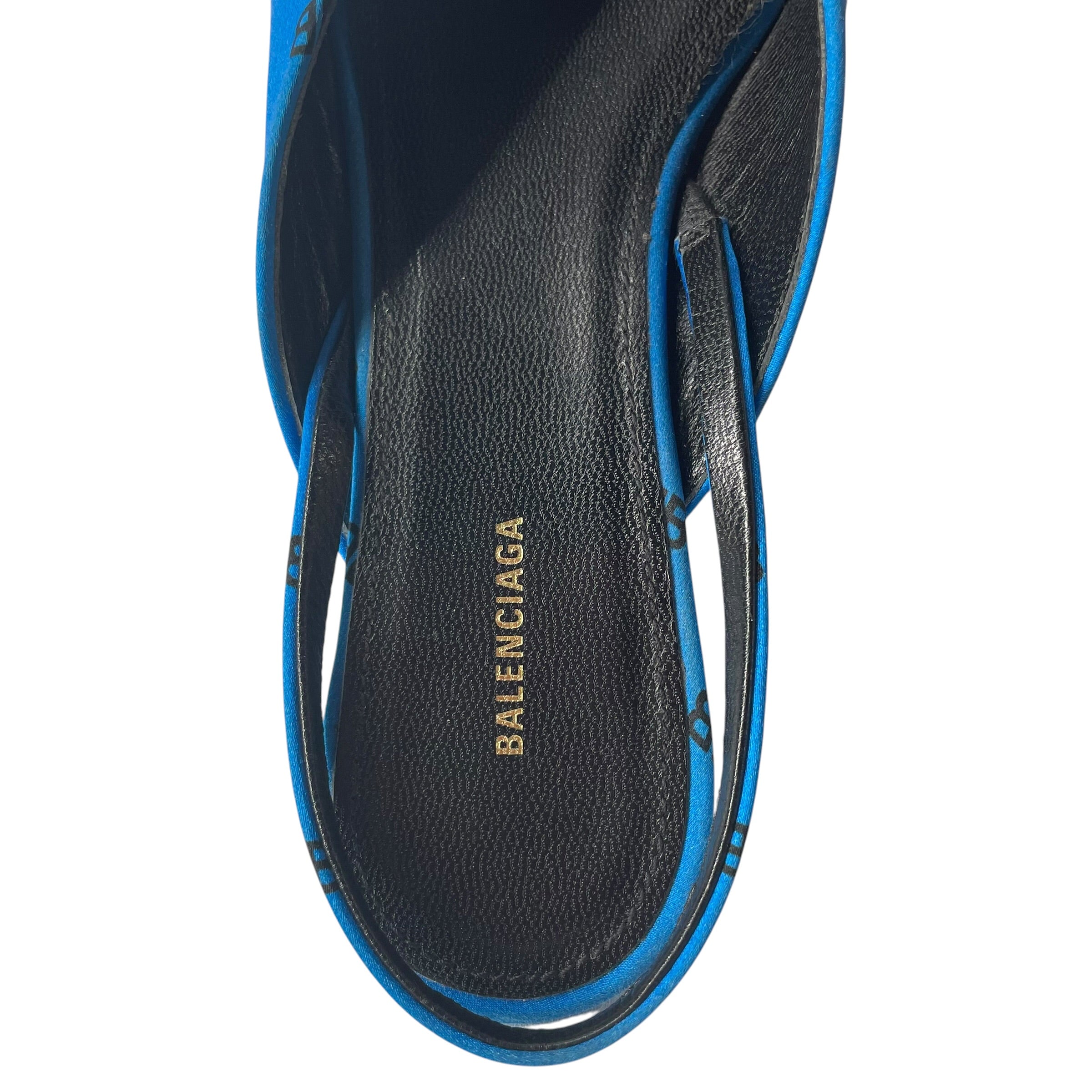 BALENCIAGA/Heels/EU 35/All Over Print/BLU/KITTEN KNIFE HEEL view 3