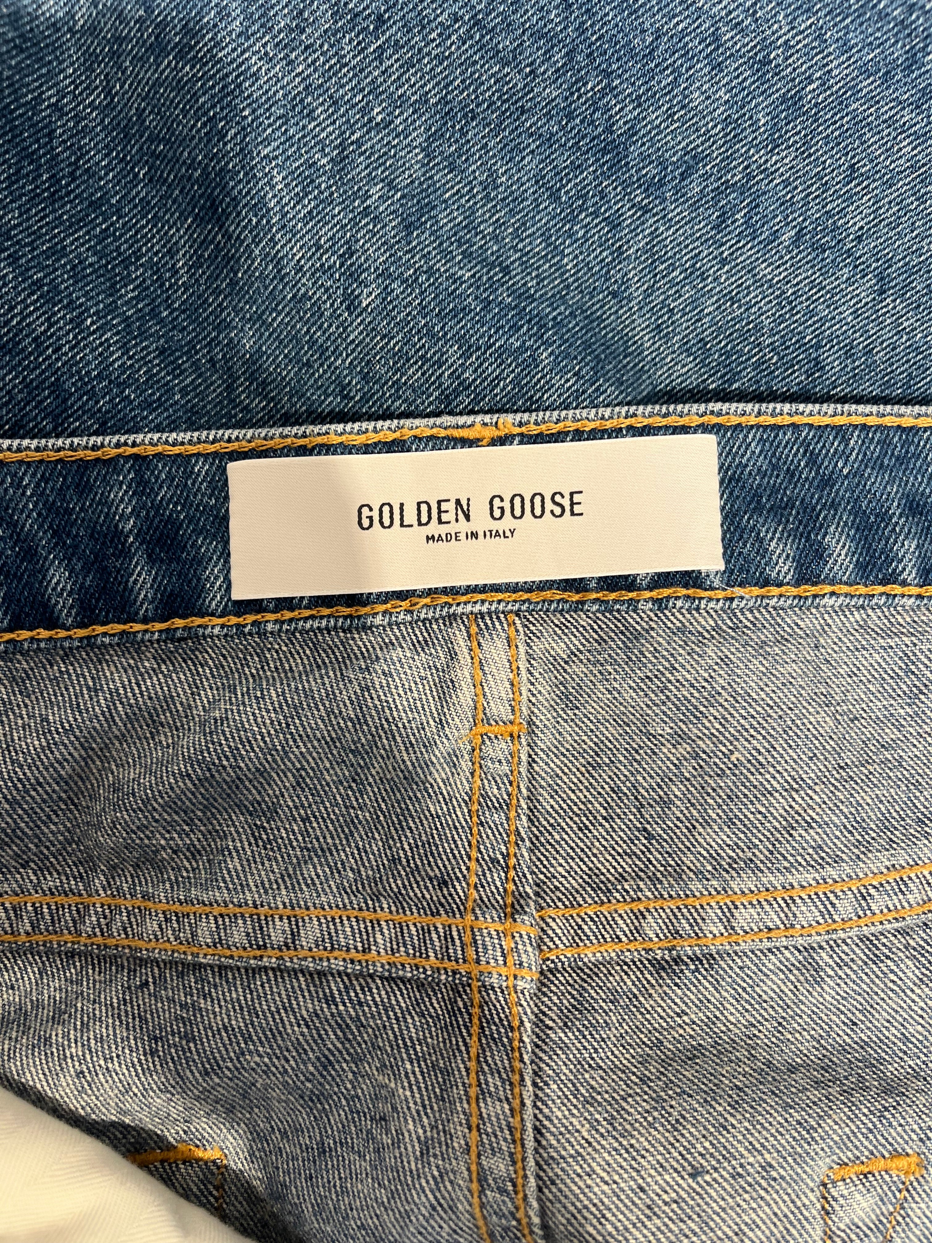 GOLDEN GOOSE/Pants/34/Cotton/BLU/Button Fly/GOLD HRDWR- view 3