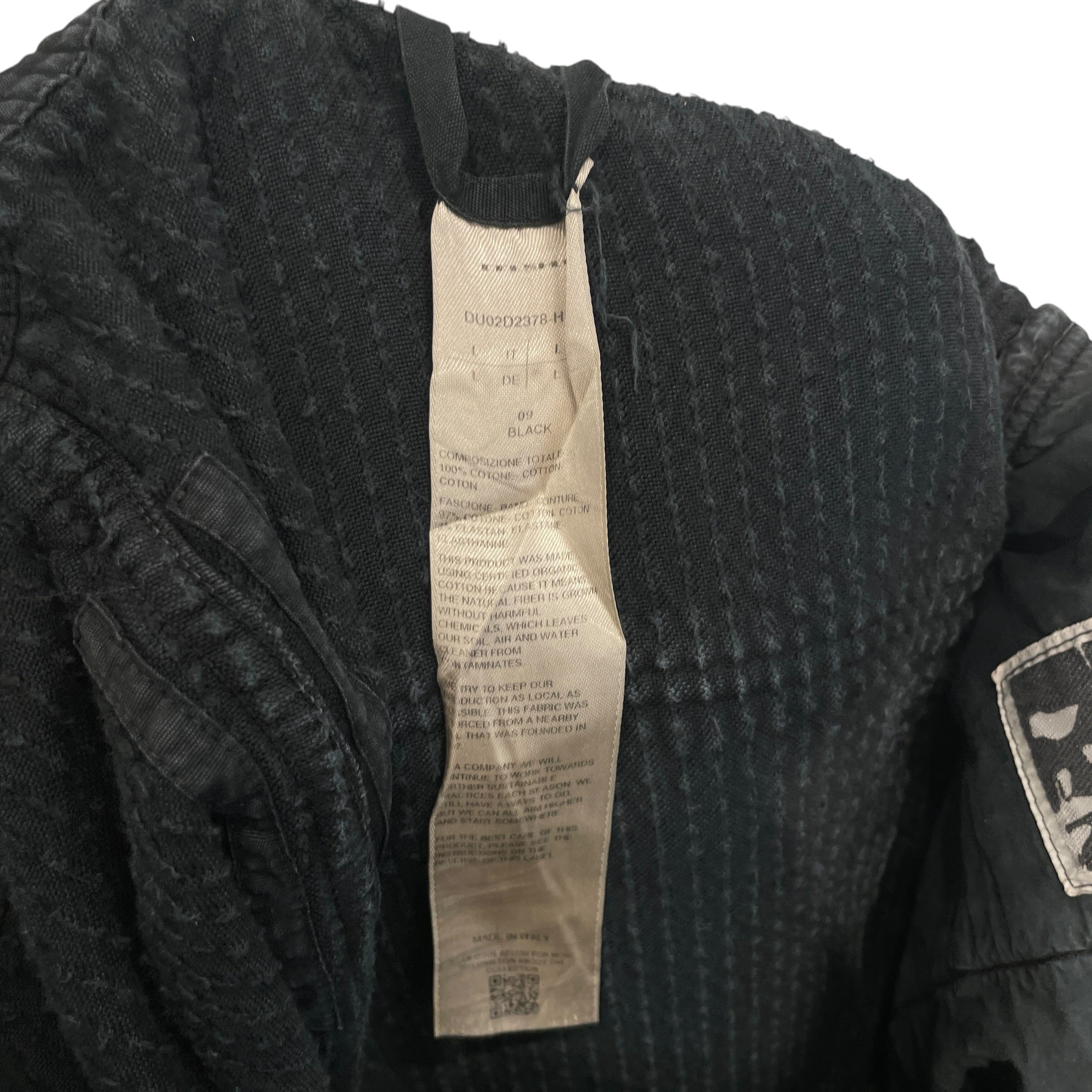 RICK OWENS DRKSHDW/Pants/L/Corduroy/BLK/WIDE LEG CORDUROY view 4
