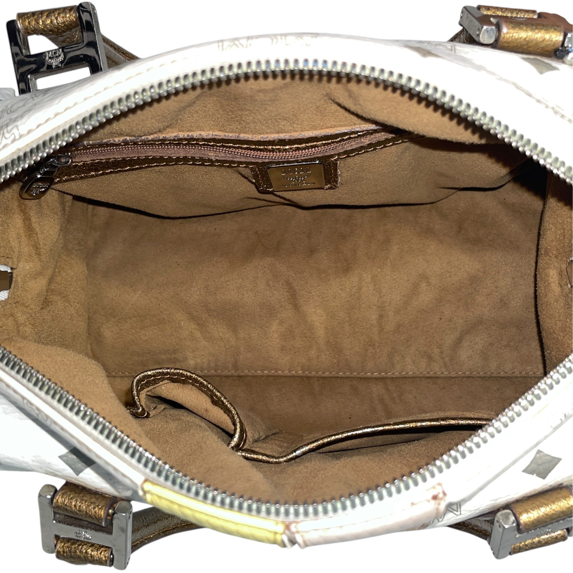 MCM/Tote Bag/Monogram/Leather/WHT/Monogram Luggage Bag view 4