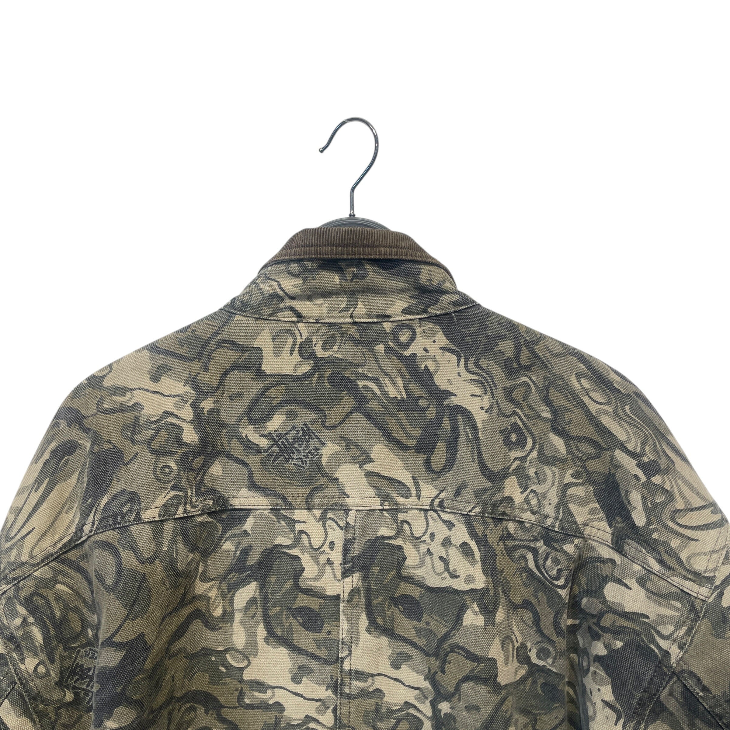 STUSSY/Jacket/L/Cotton/GRN/Camouflage/WORKGEAR/BROWN COLLAR view 6