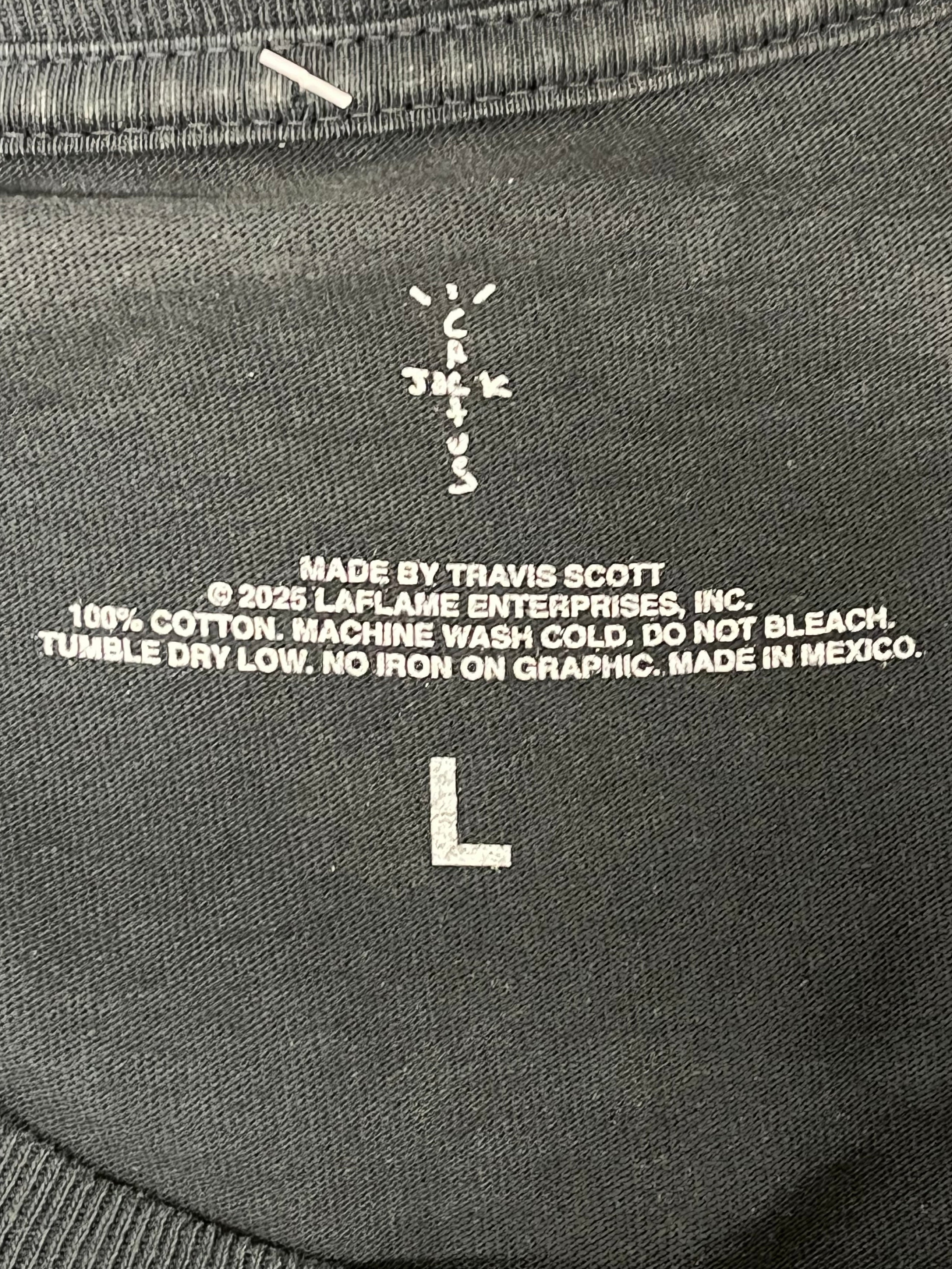 CACTUS JACK/T-Shirt/L/Cotton/BLK/Graphic/WWE WRESTLING IS REAL view 3