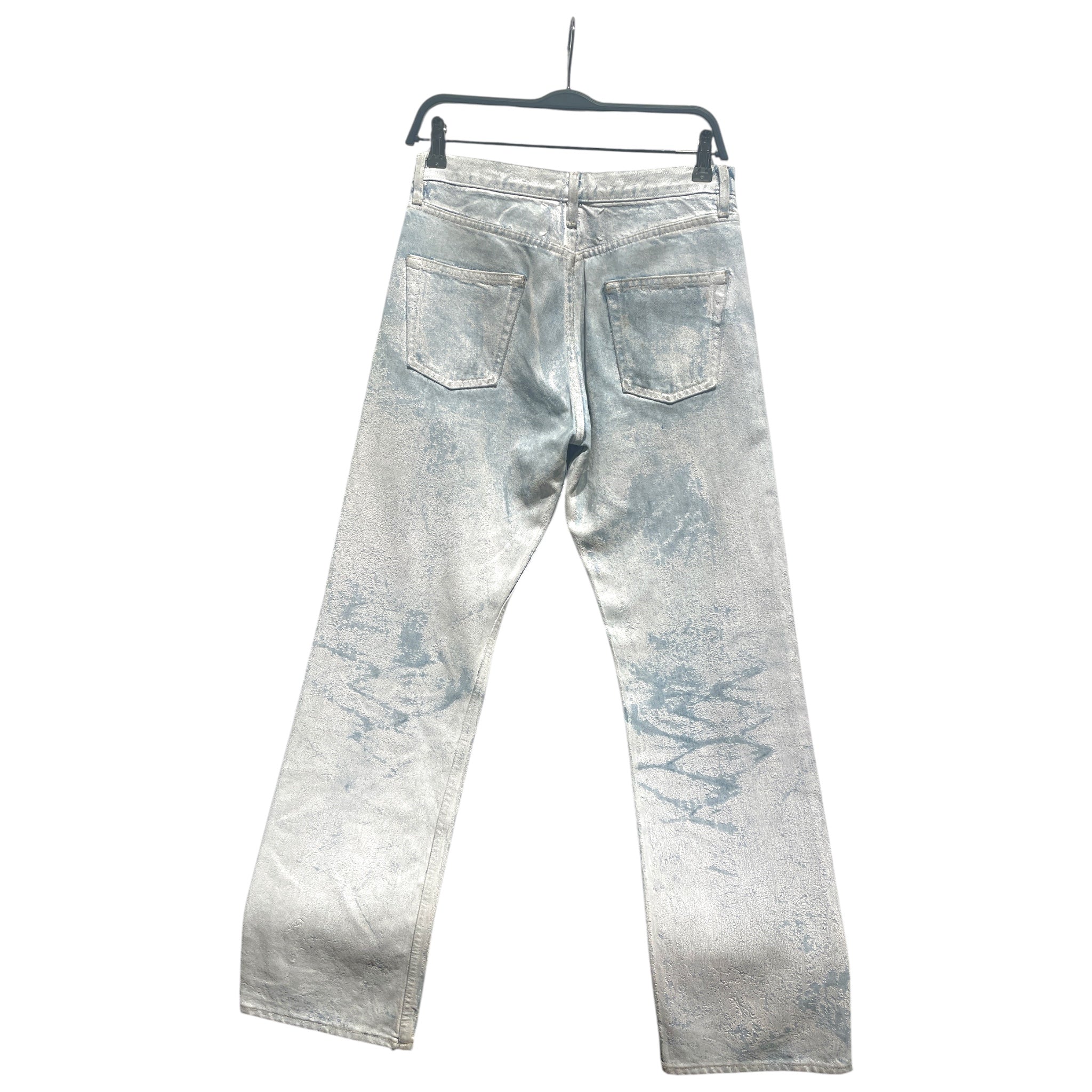 Maison Margiela/Straight Pants/38/Denim/WHT/Painted Denim Jeans view 2