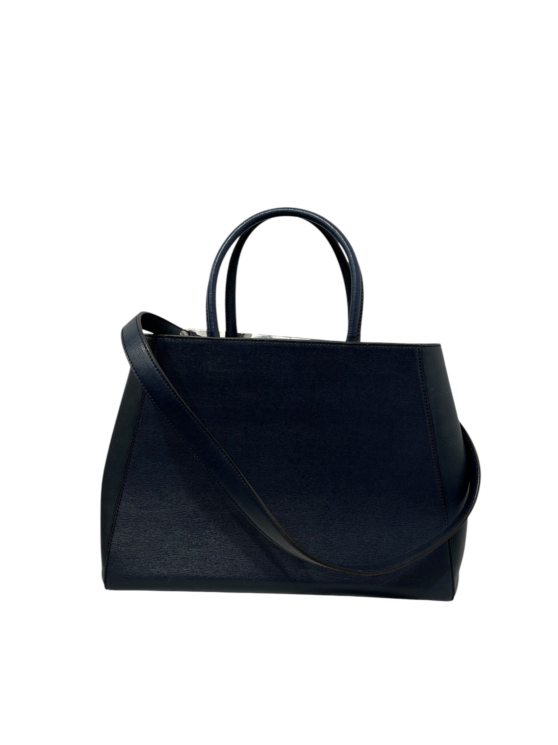 FENDI/Bag/Leather/NVY/MMT 2JOUR SAFFIANO view 3