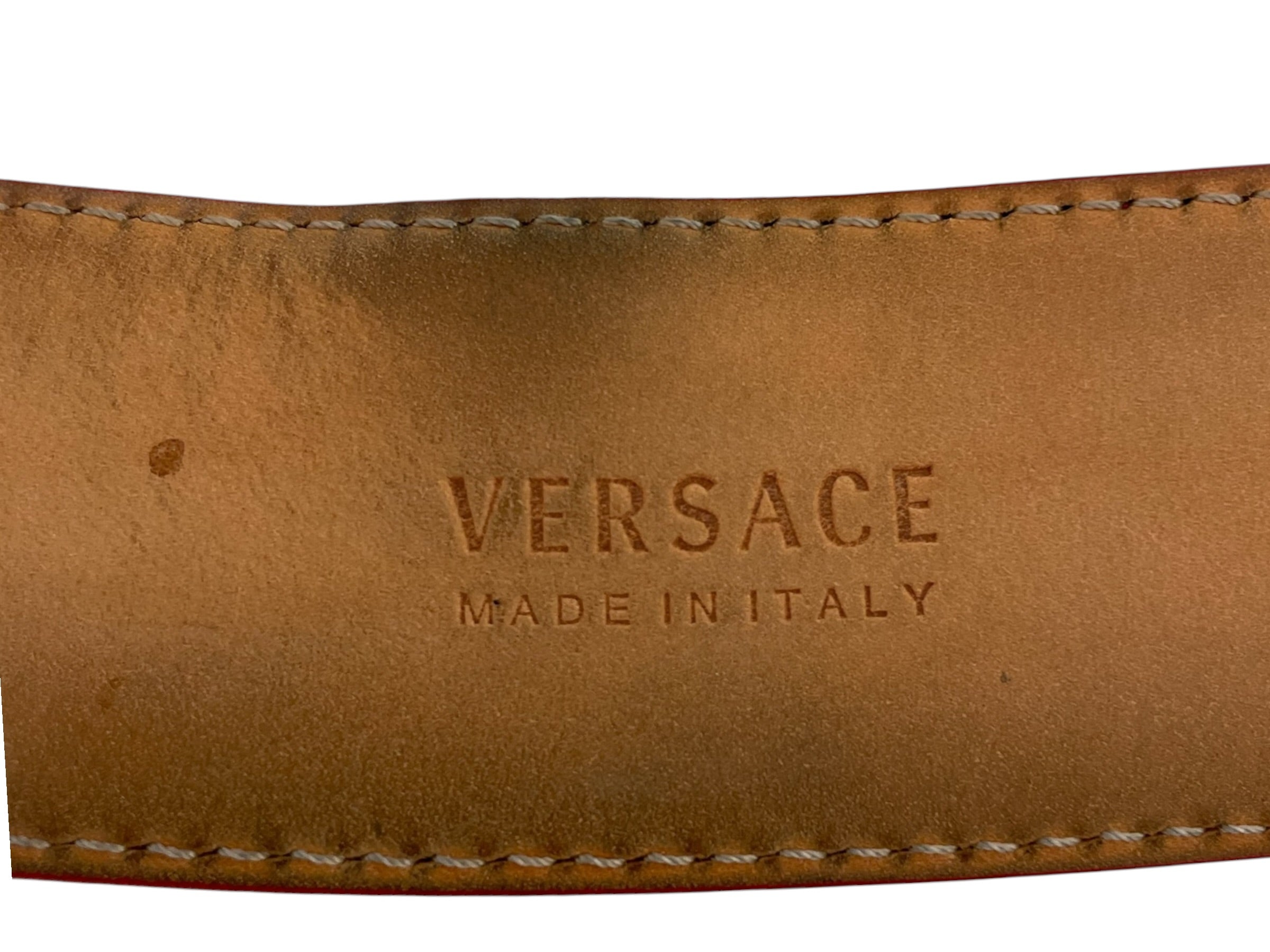 VERSACE/Belt/Leather/RED/L's/Medusa Buckle Belt 85/34 view 3